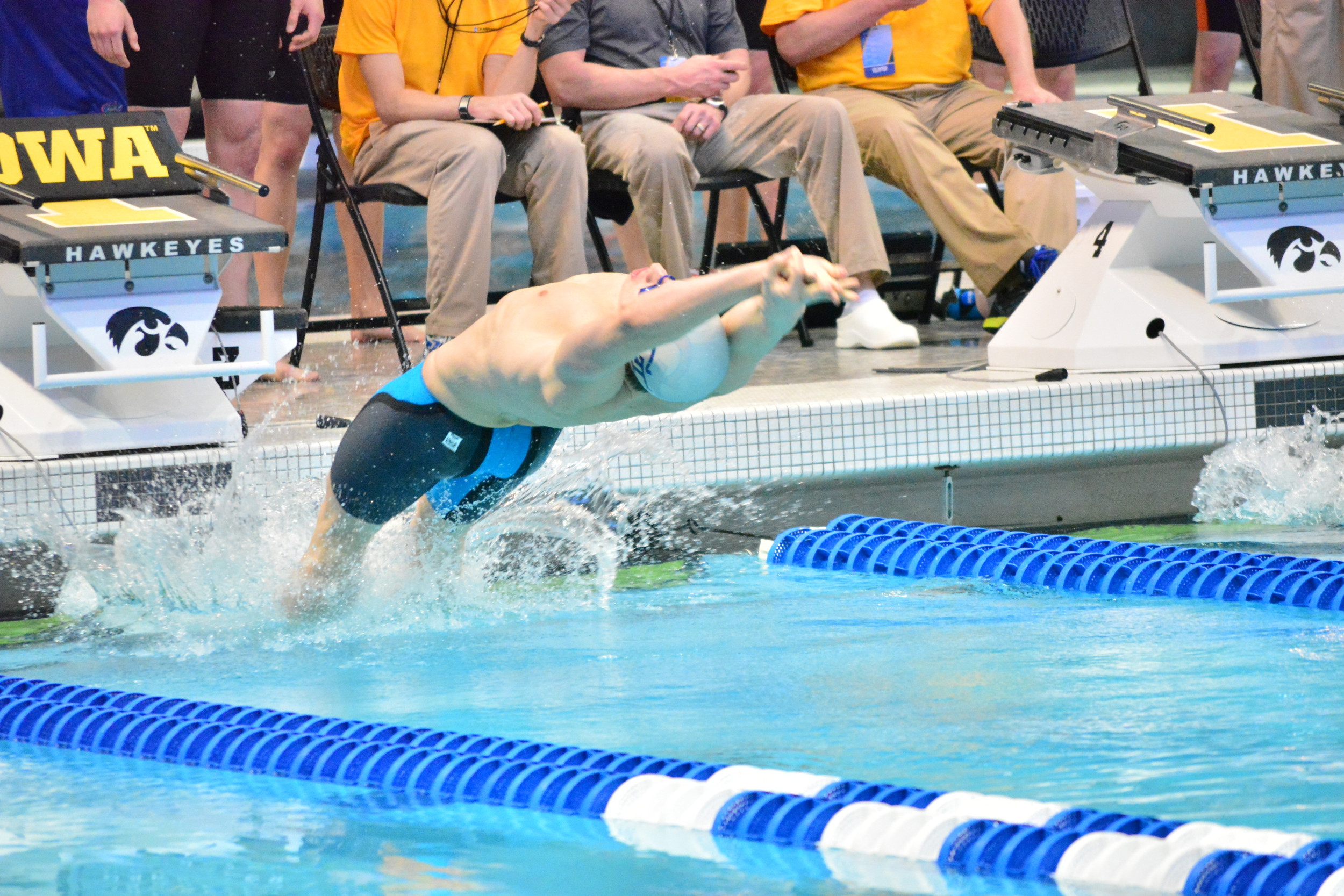 Andrew Kosic -- Georgia Tech during the NCAA Swimming and Diving Championships on Thursday, March 26, 2015, at the Campus Recreation & Wellness Center Natatorium in Iowa City, Iowa. (Photo by Steven Colquitt)