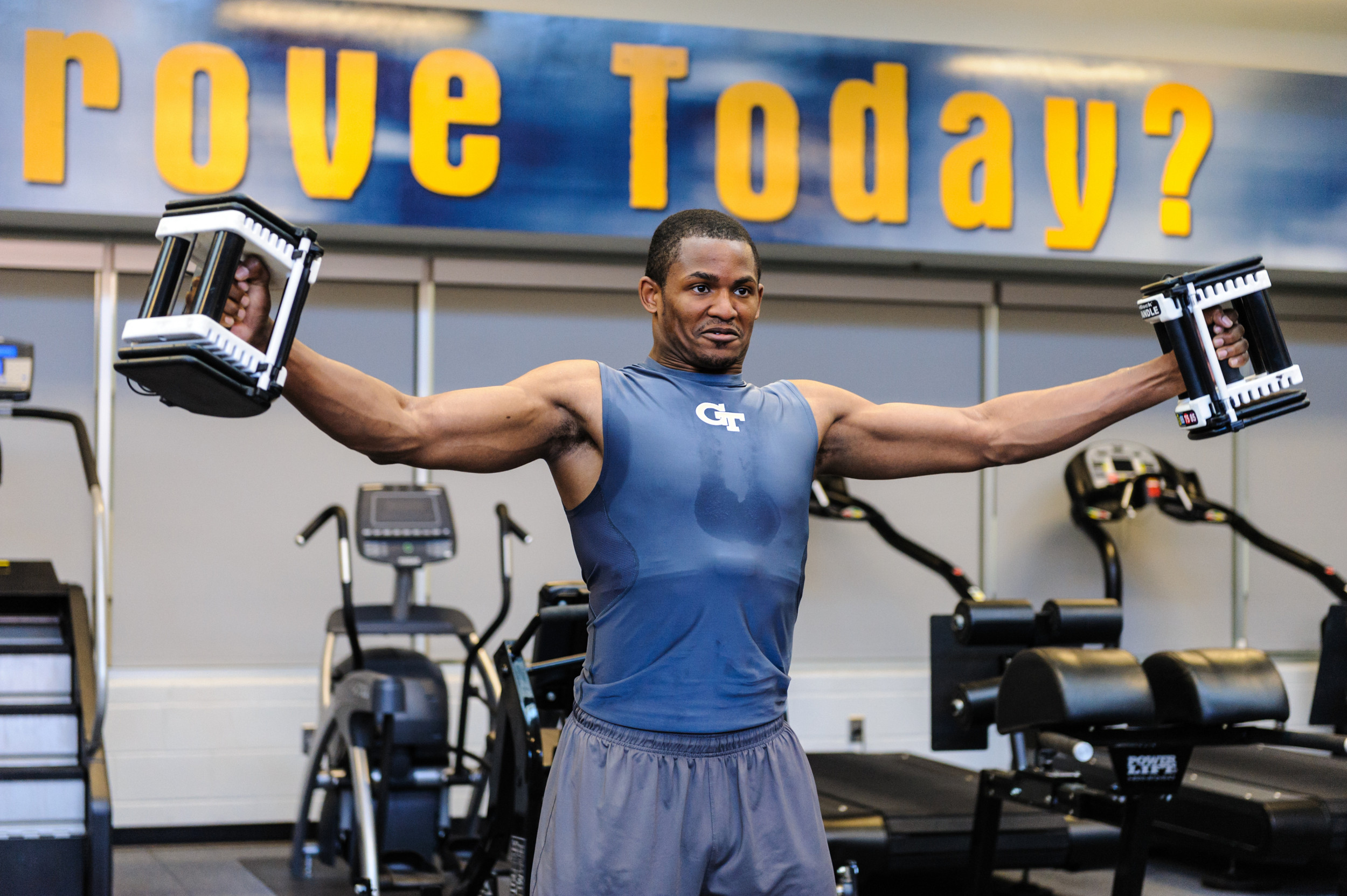 Georgia Tech spring individual instruction and strength training.