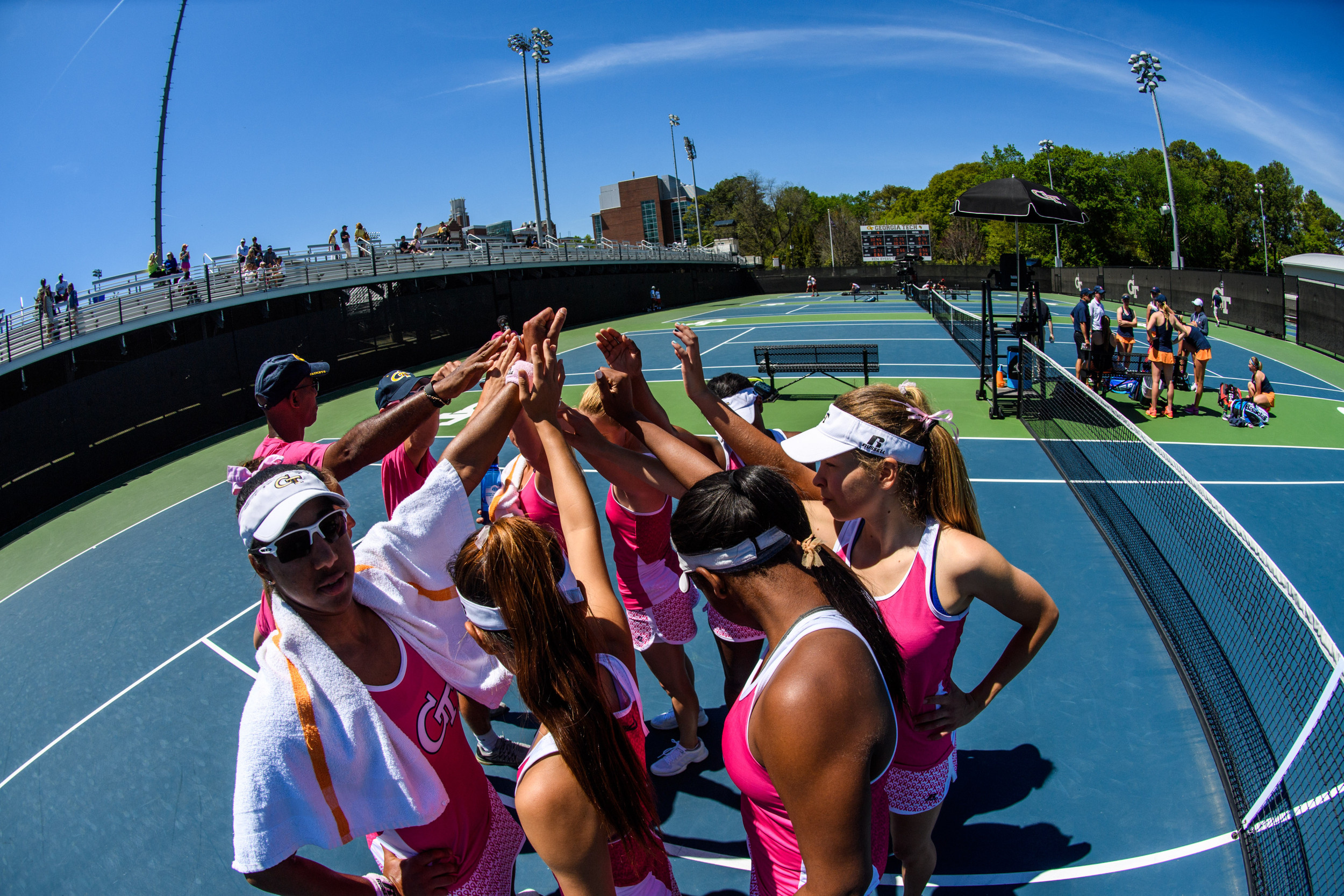 Team huddle