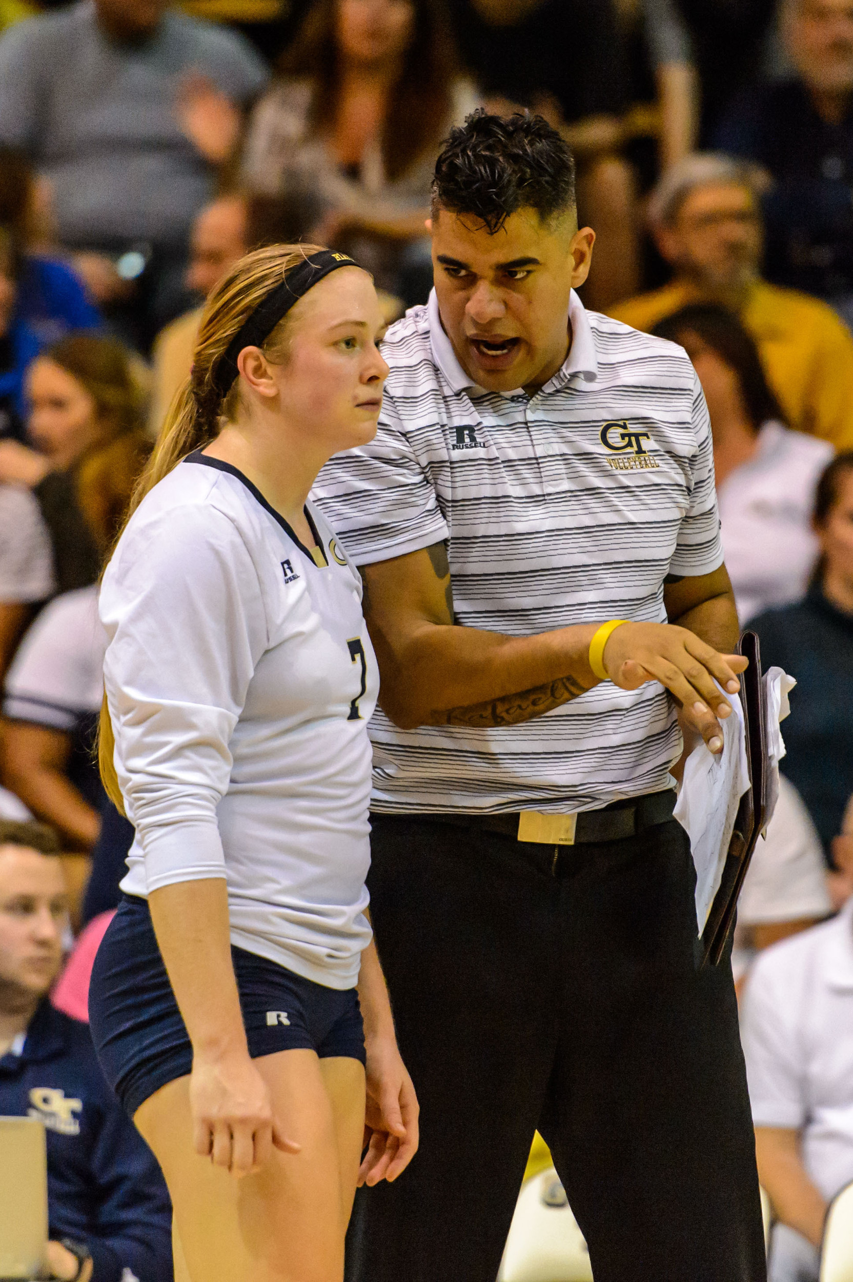 Teegan Van Gunst (7), Volunteer Assistant Coach Rafael Silva