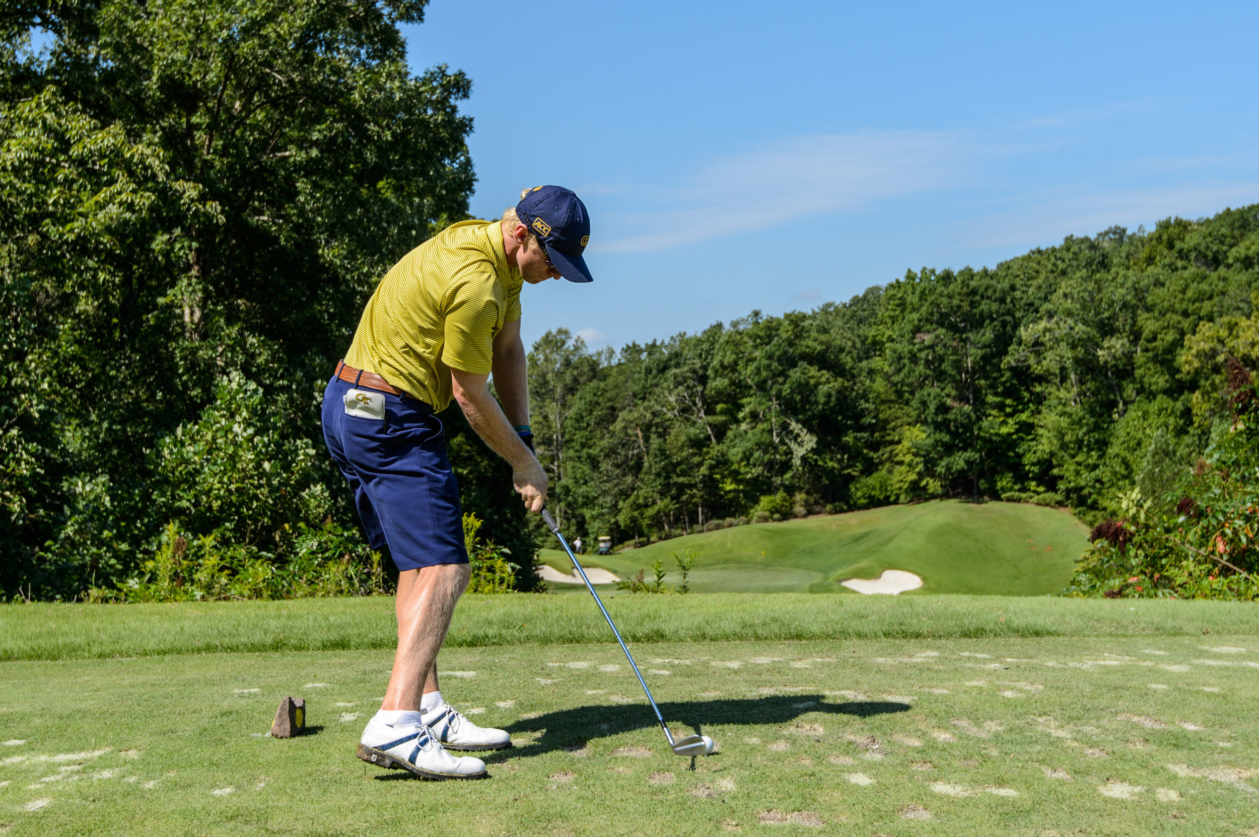 Anders Albertson during the final round of the Carpet Capital Collegiate, September 7, 2014