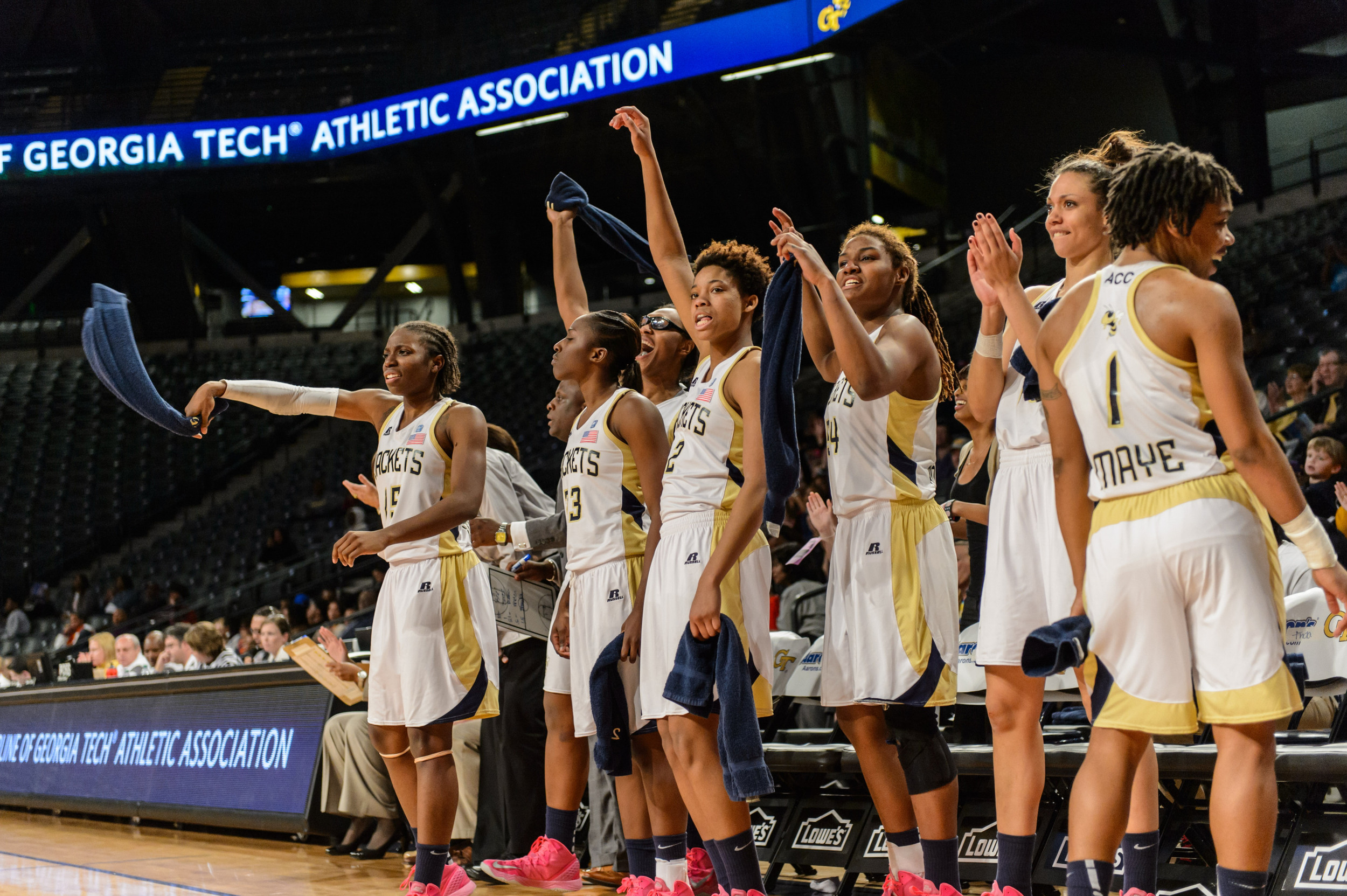 The team celebrates