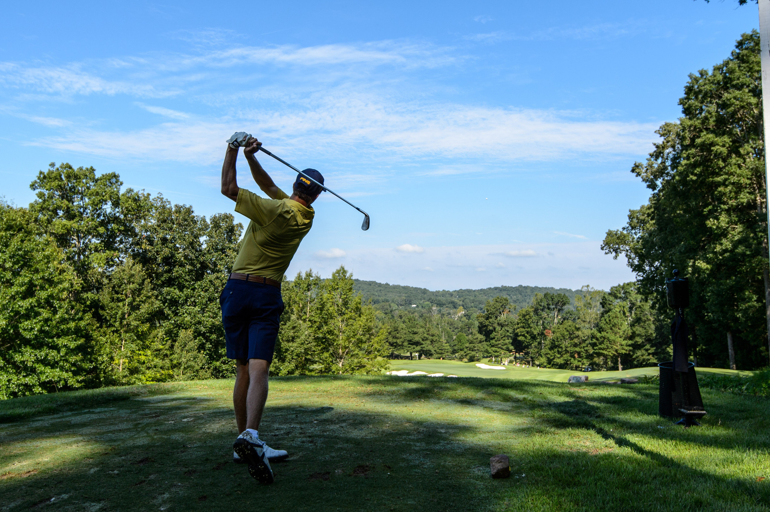 Michael Hines during the final round of the Carpet Capital Collegiate, September 7, 2014