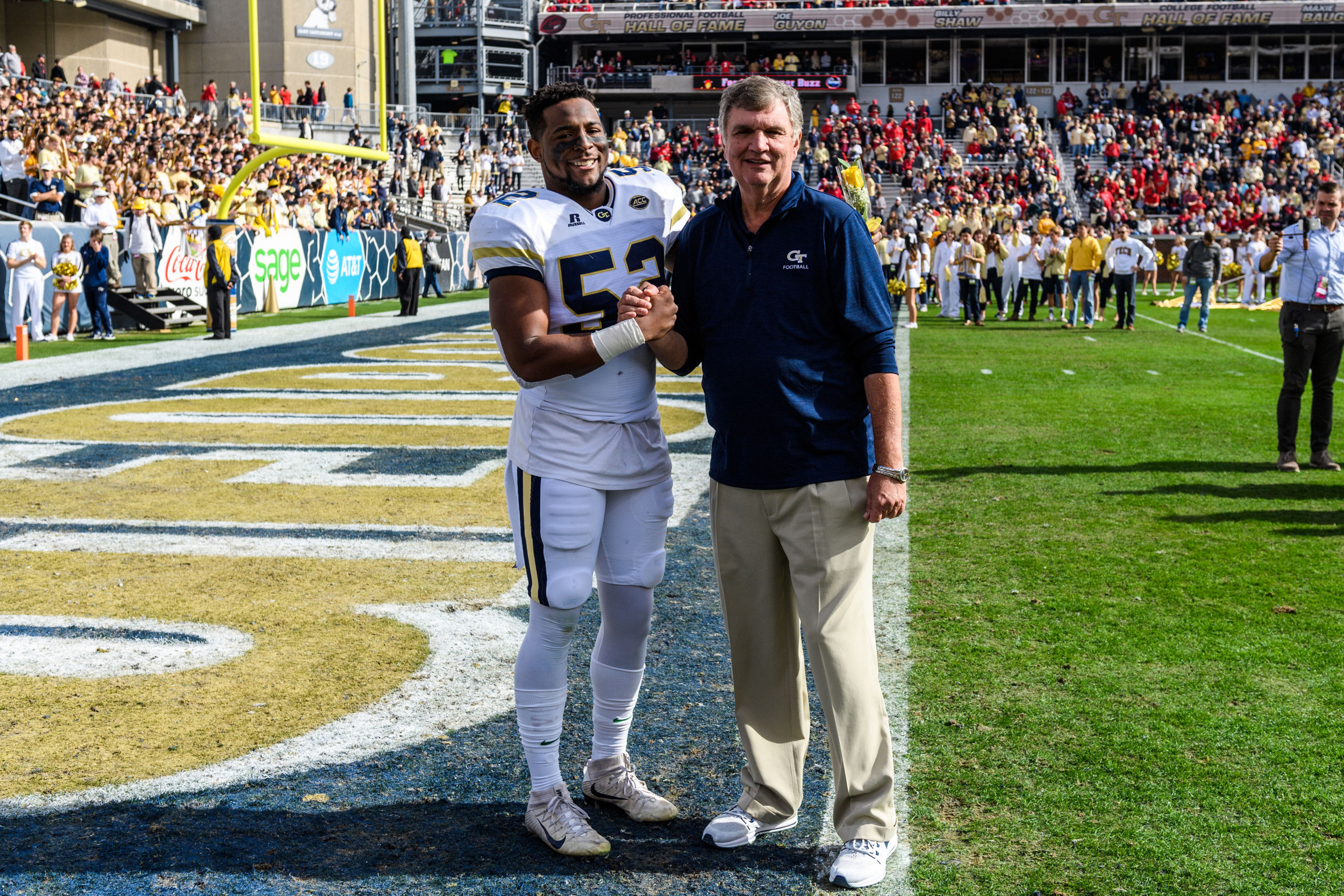 Coach Paul Johnson, Terrell Lewis (52)