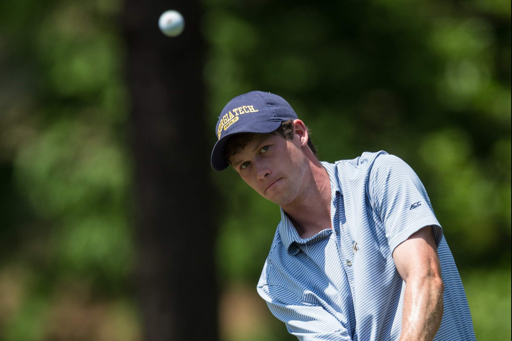 James Clark during the first round of the ACC Men's Golf Championship, Musgrove Mill Golf Club, Clinton, S.C., April 21, 2017