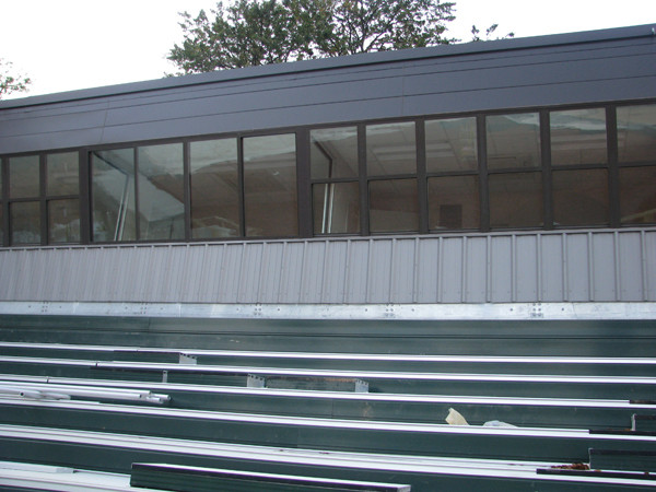A look at the press box.