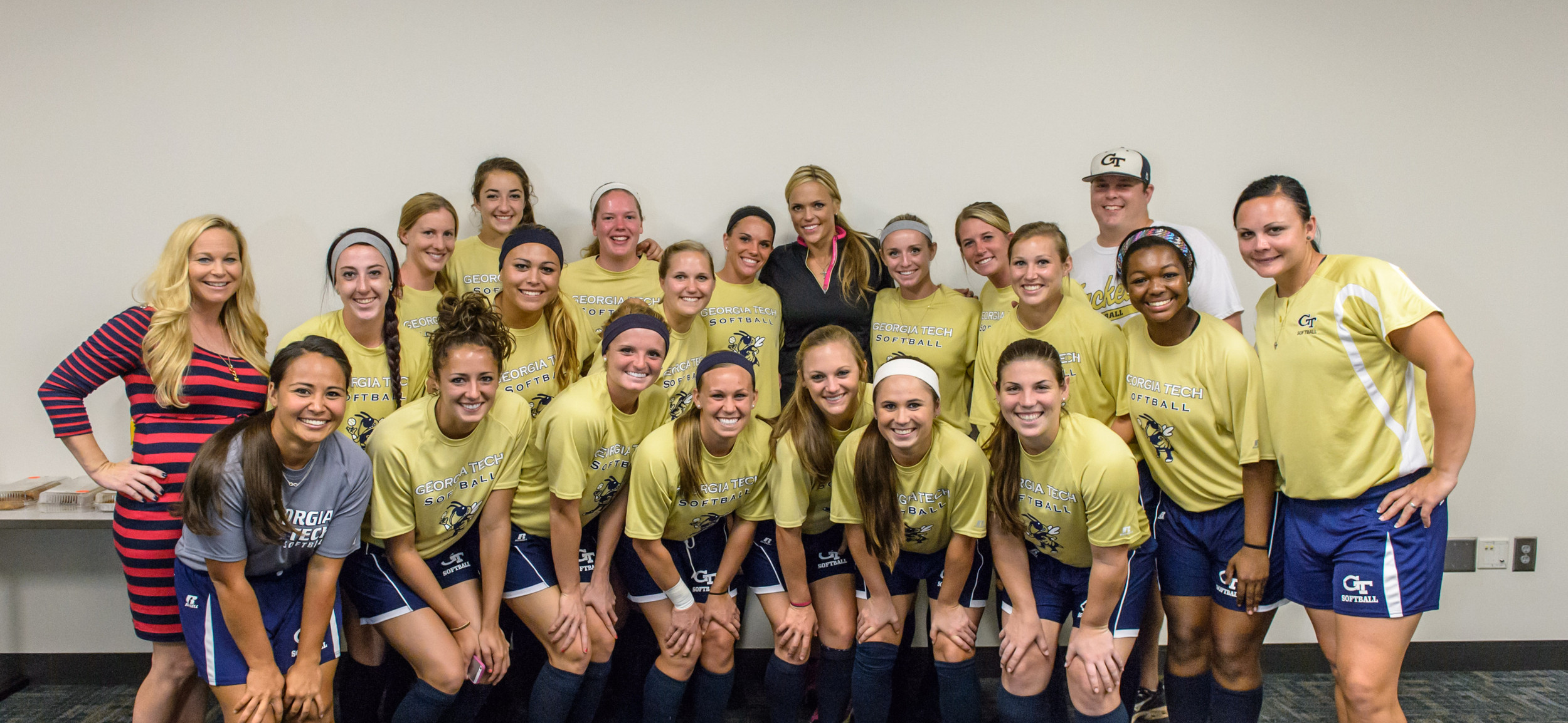 Jennie Finch talks with Georgia Tech Softball