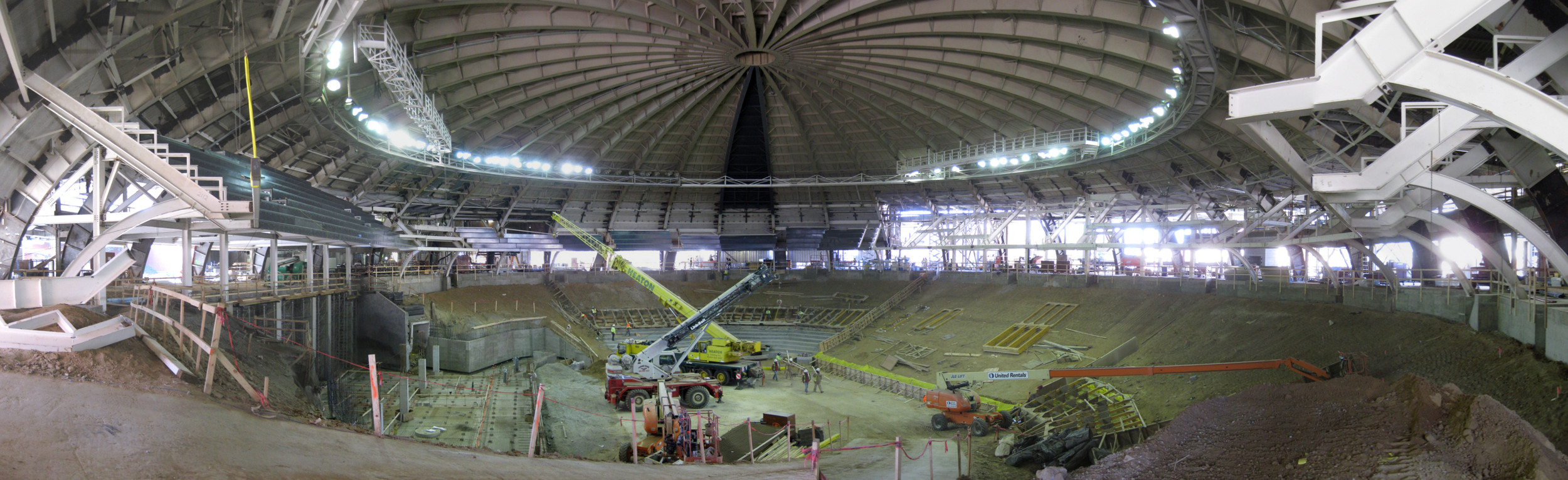 McCamish Pavilion construction continues in 2012