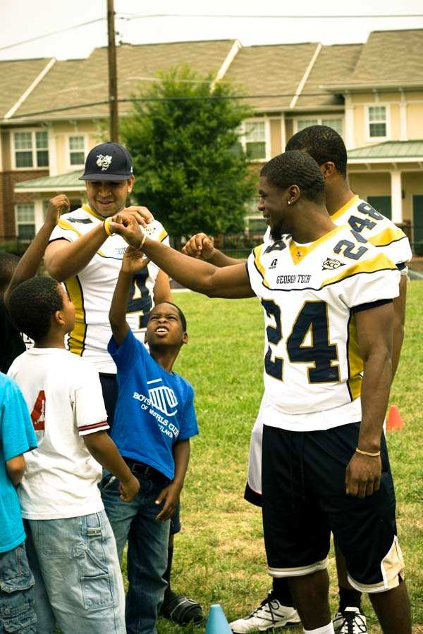 GT Football at Boys & Girls Club of America (7/23/09)