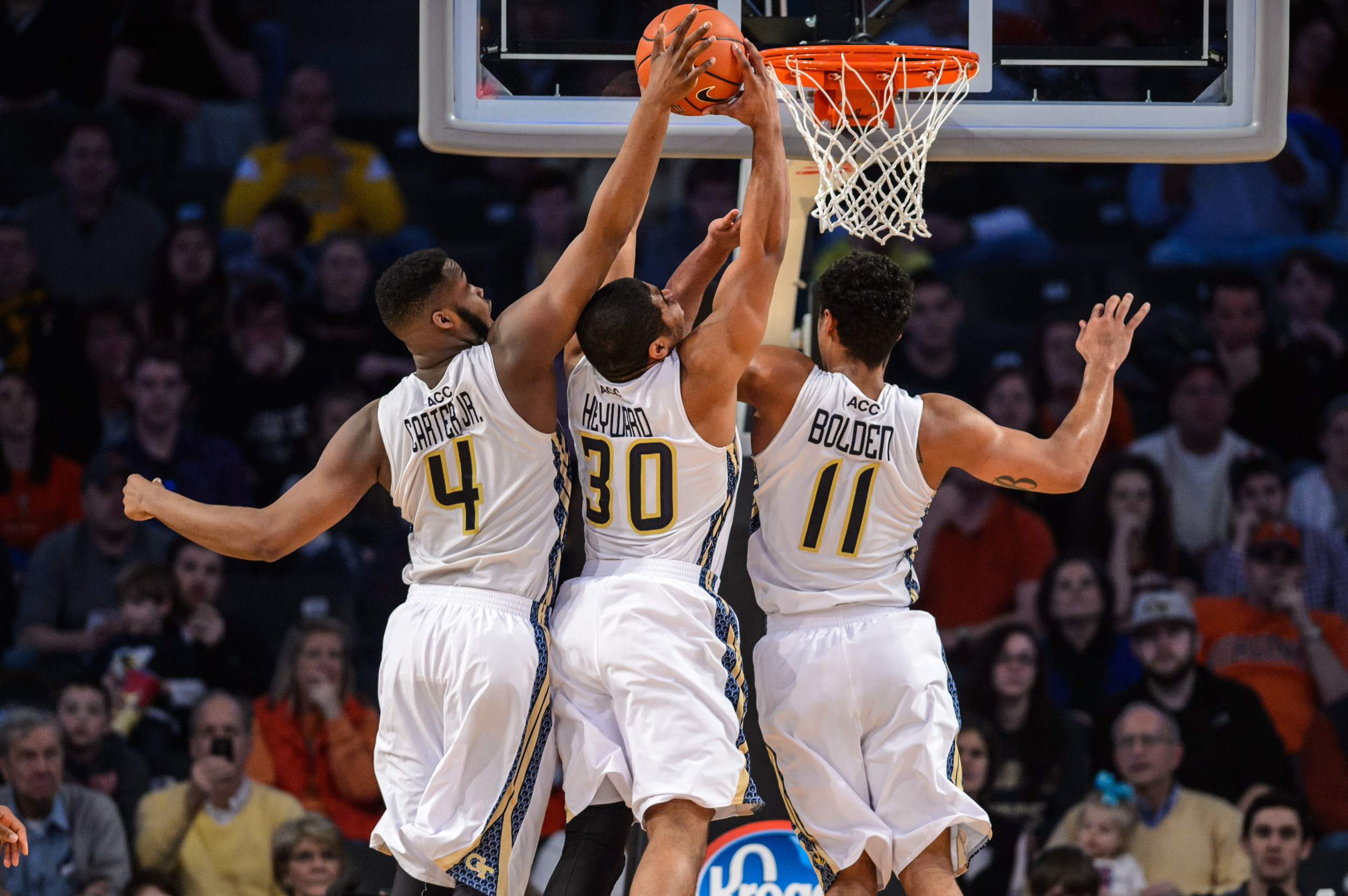 Chris Bolden (11), Robert Carter Jr. (4), Corey Heyward (30)