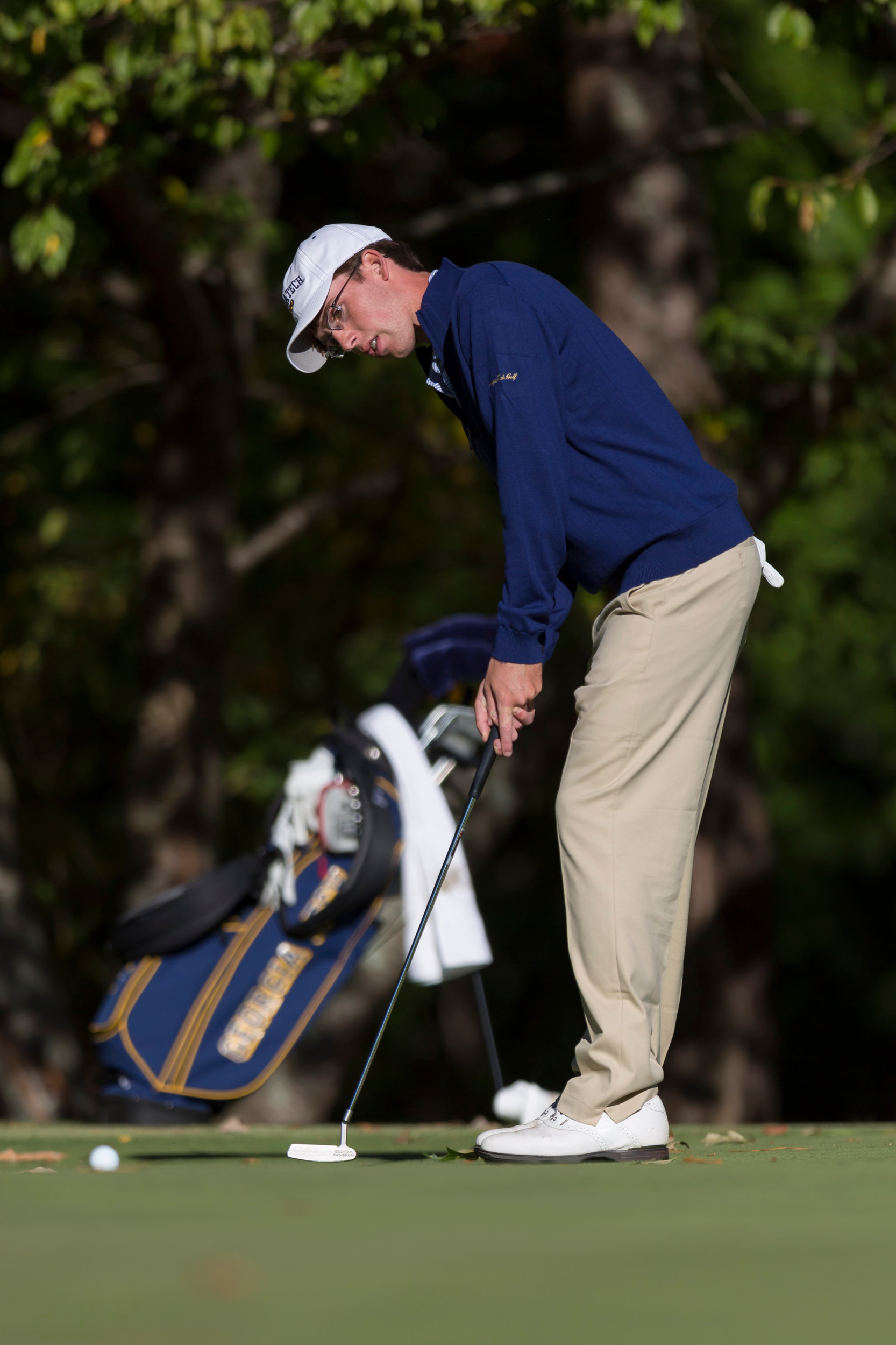 Andy Ogletree during the second round of the Golf Club of Georgia Collegiate, October 22, 2016