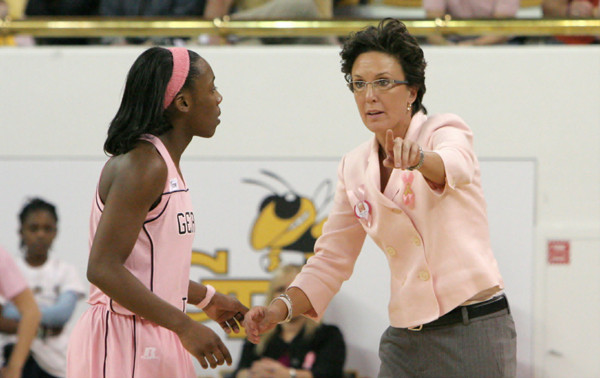 Head Coach MaChelle Joseph with Metra Walthour