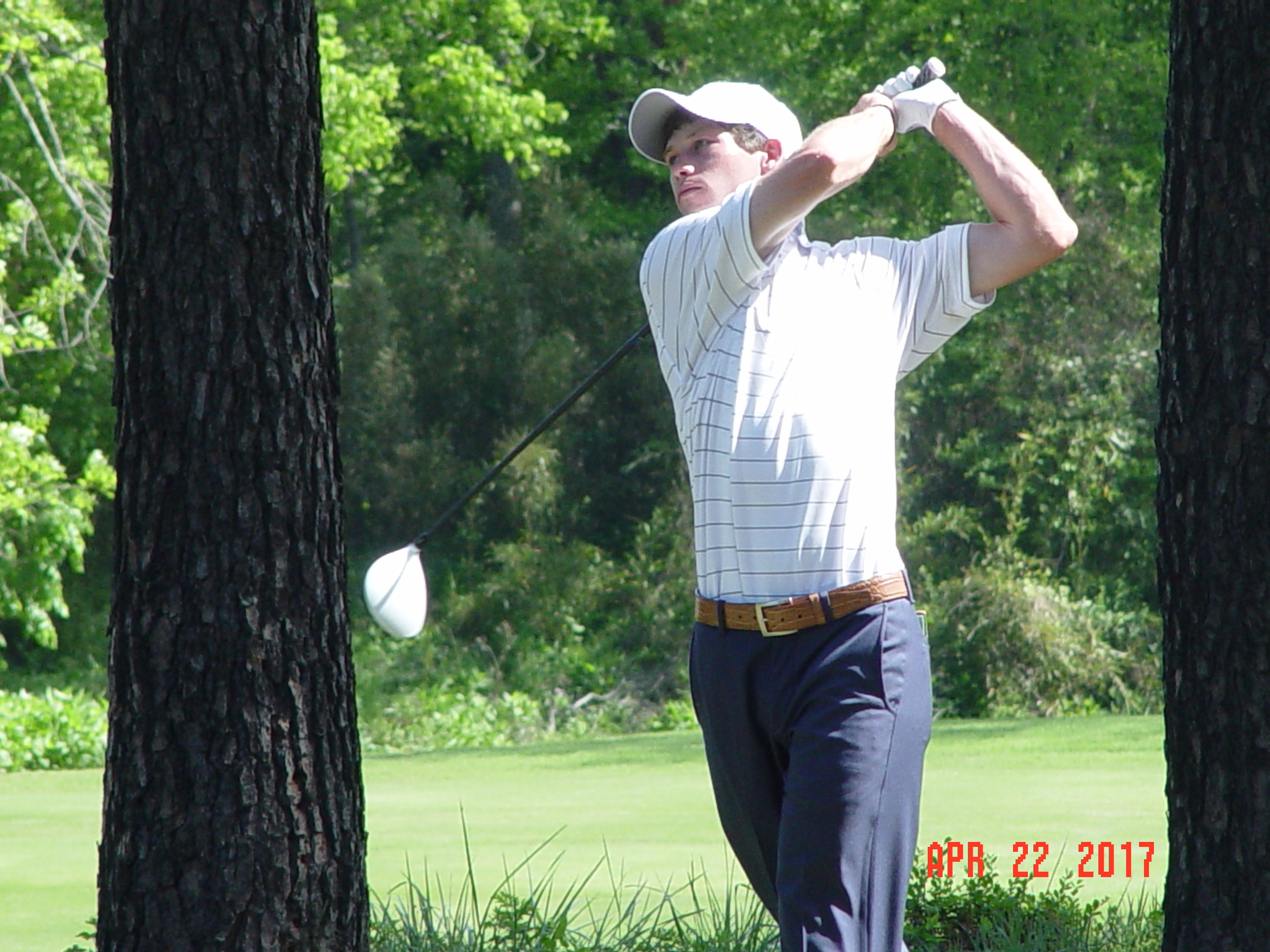James Clark during the second round of the ACC Men's Golf Championship, Musgrove Mill Golf Club, Clinton, S.C., April 22, 2017