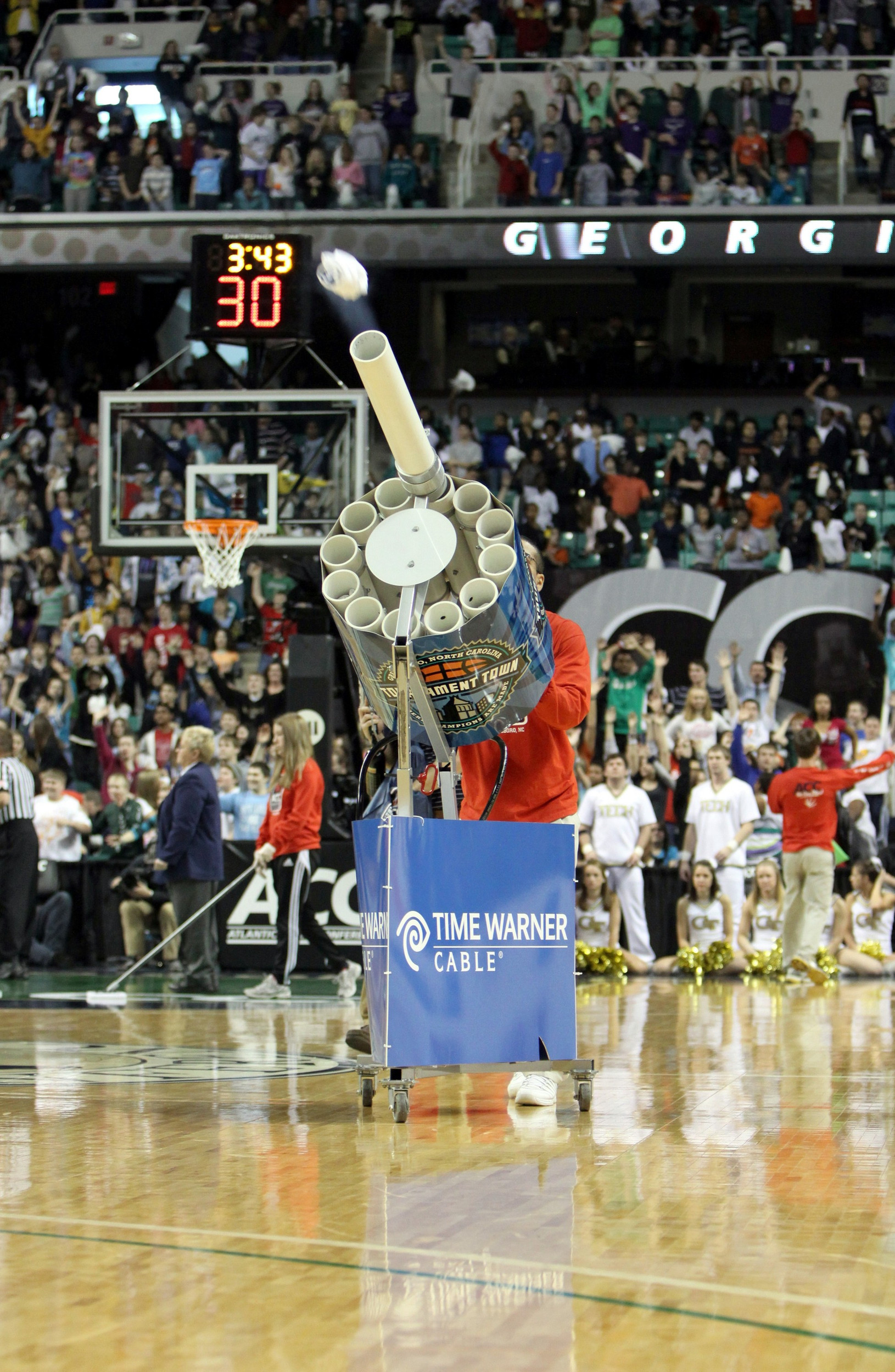 The ACC t-shirt gun