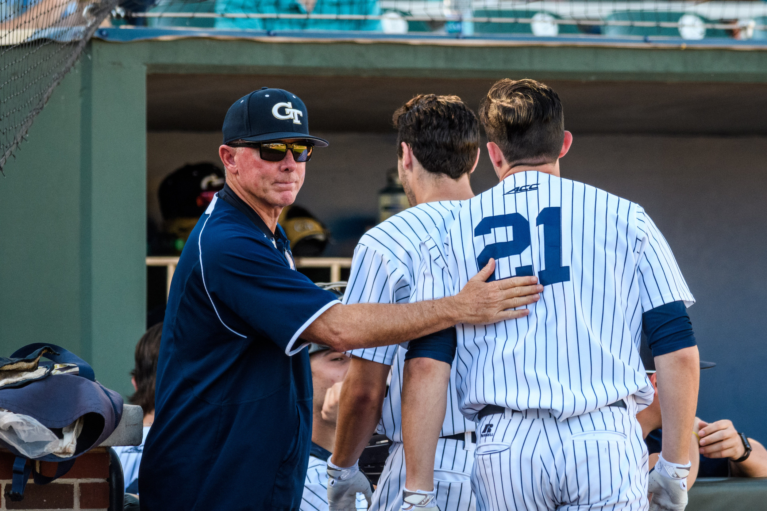 Coach Danny Hall (17), Brandt Stallings (21)