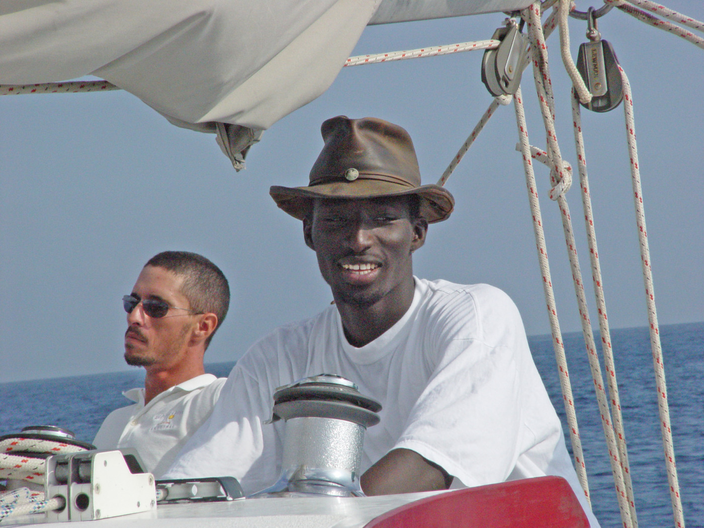 Mouhammad Faye is clearly enjoying his chance to be the captain of the ship, 11-17-07