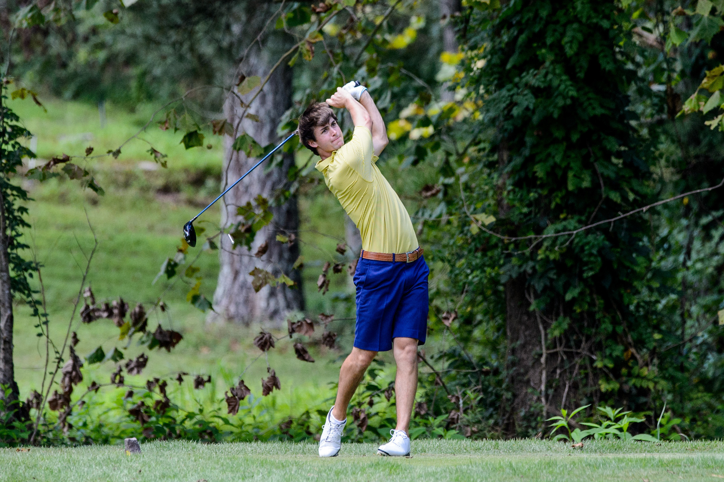 Ollie Schniederjans during the final round of the Carpet Capital Collegiate, September 7, 2014