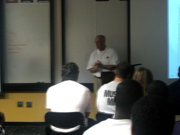 Atlanta Falcons President Rich McKay Visits Georgia Tech