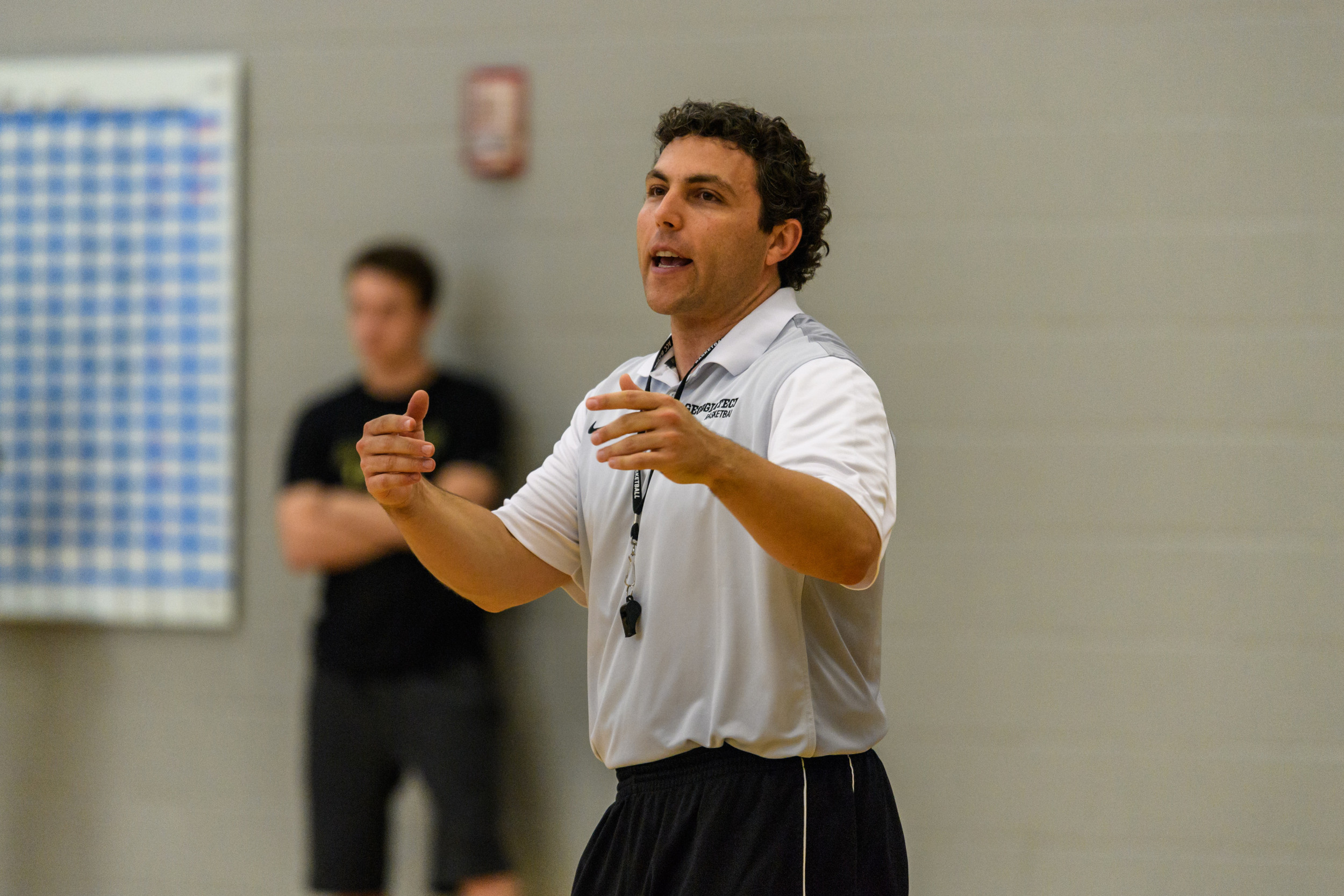 Josh Pastner at Georgia Tech men's basketball practice, Zelnak Center, October 11 2016