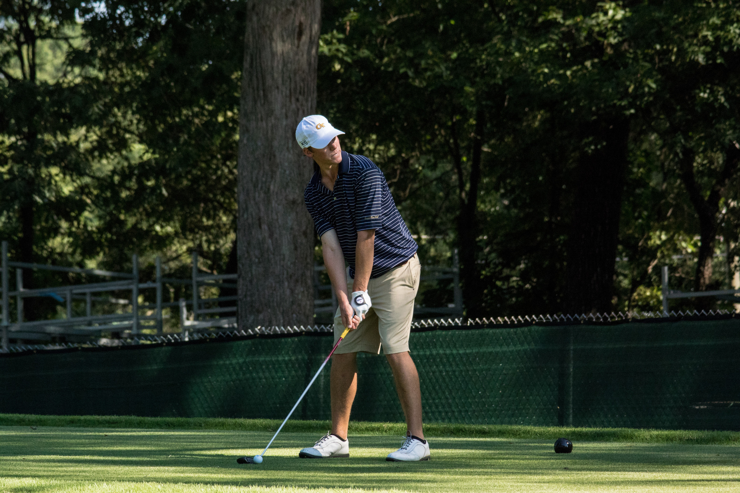 Michael Pisciotta during a team qualifying round at East Lake Golf Club, August 28, 2014