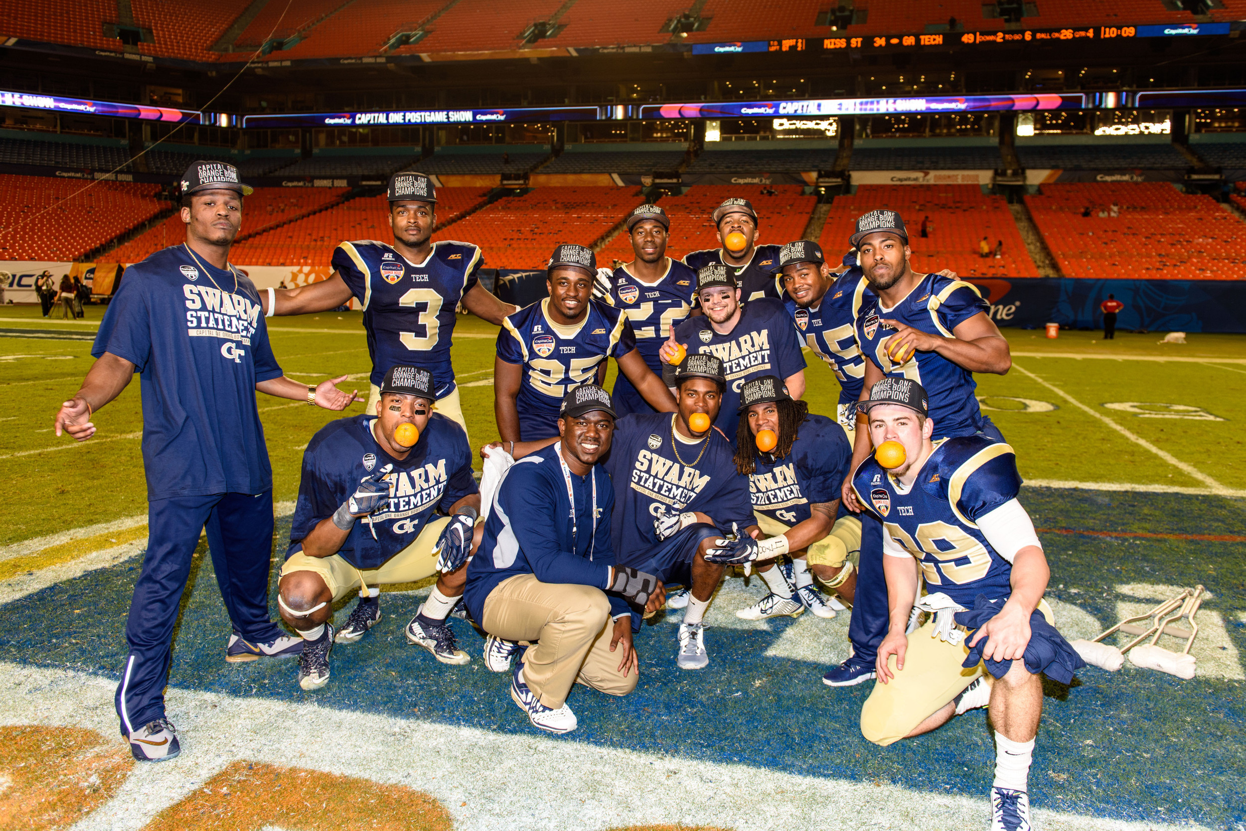 The GT A-backs pose for a photo after the win