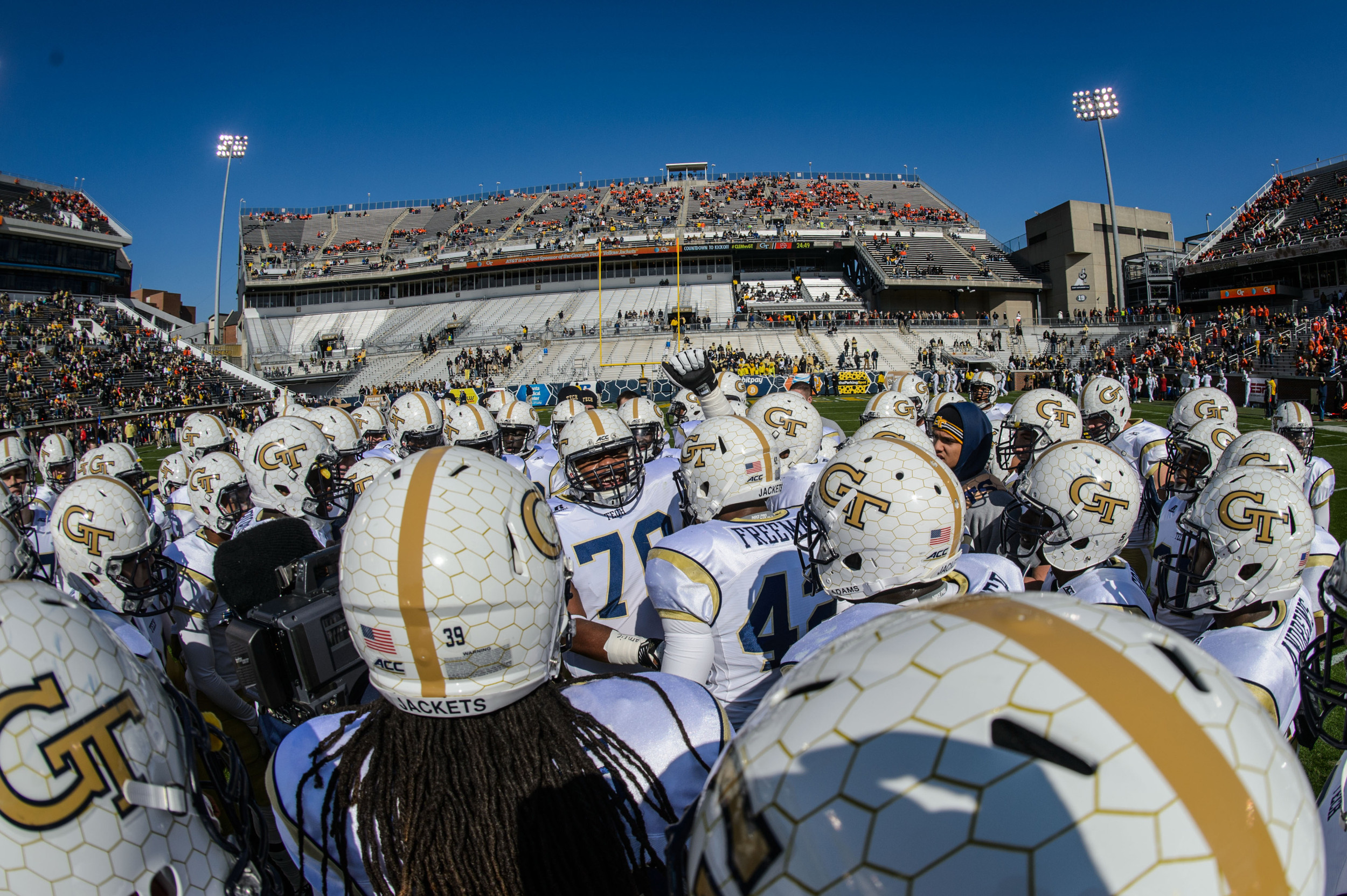 Team huddle