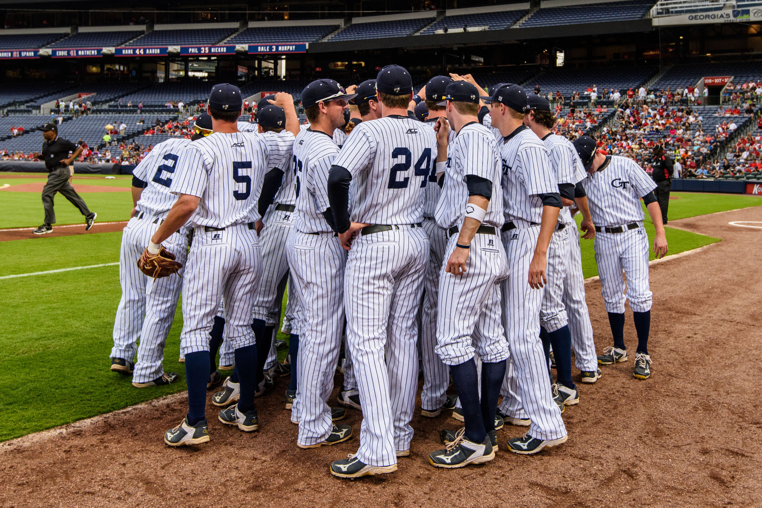 Team huddle