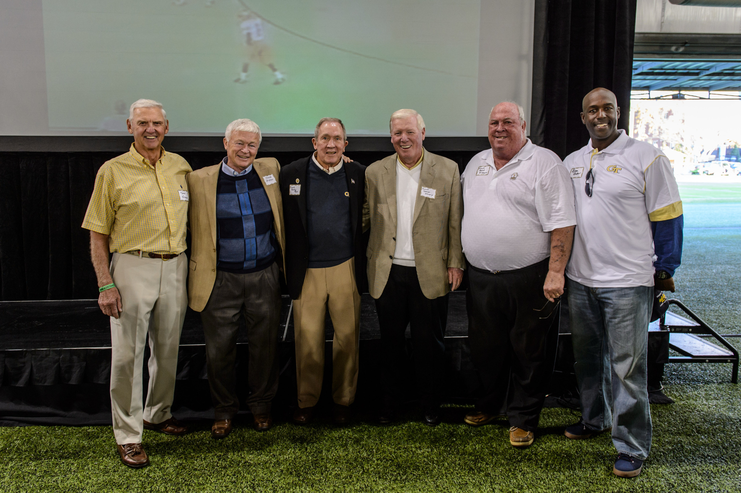 The coaching staff from the 1990 National Championship team