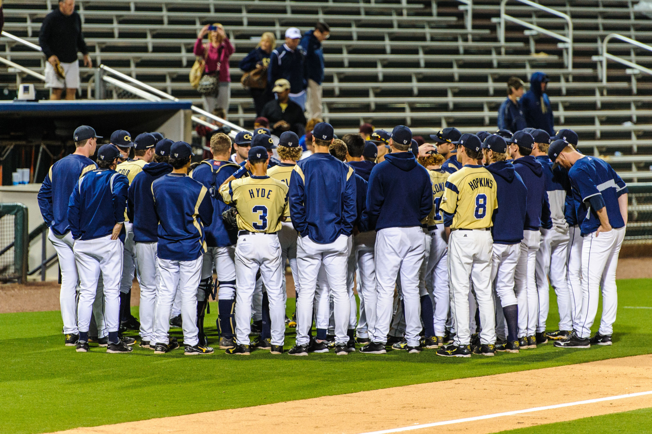 Team huddle