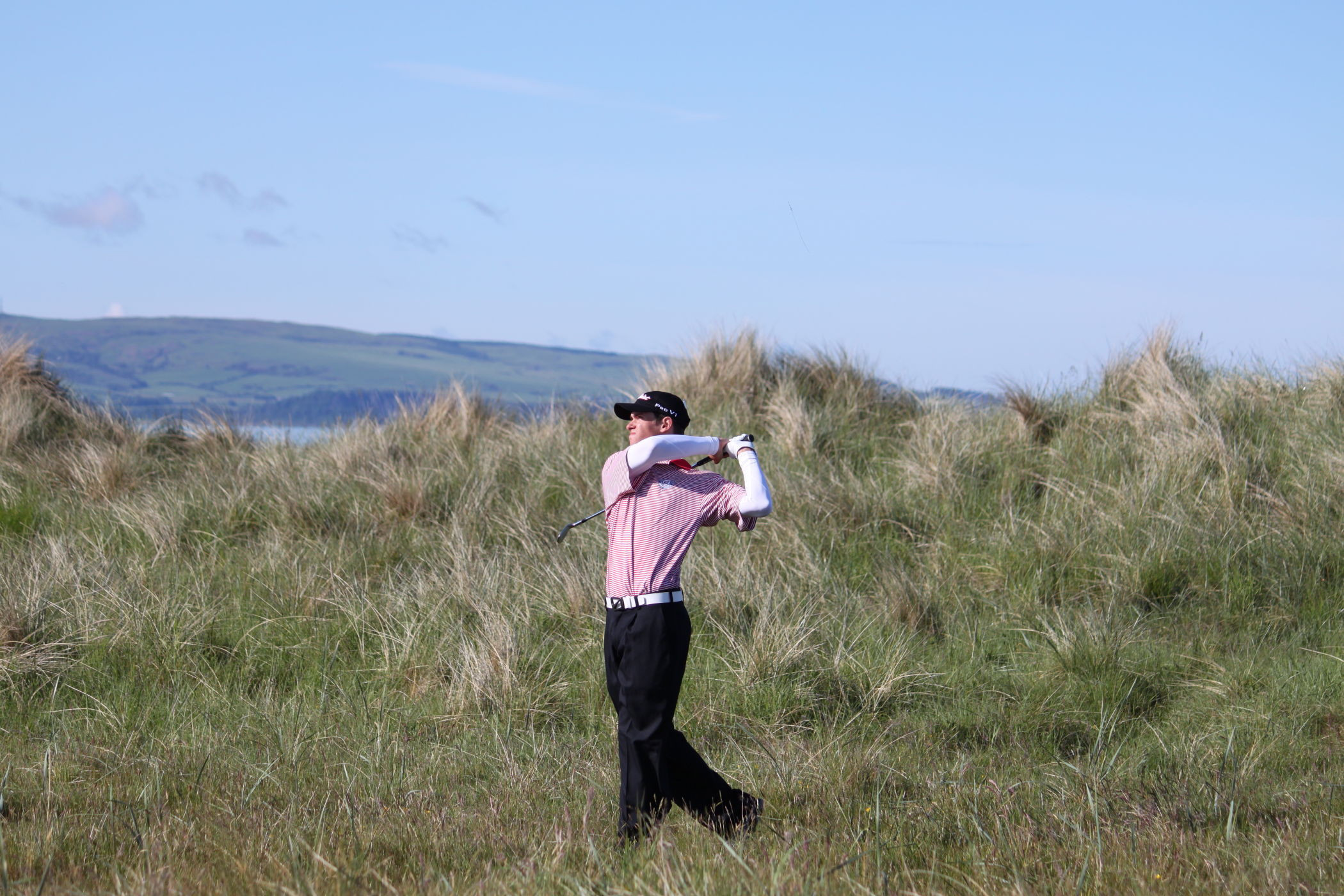 James White on the third hole during his first round of the British Amateur at Royal Troon - June 18, 2012