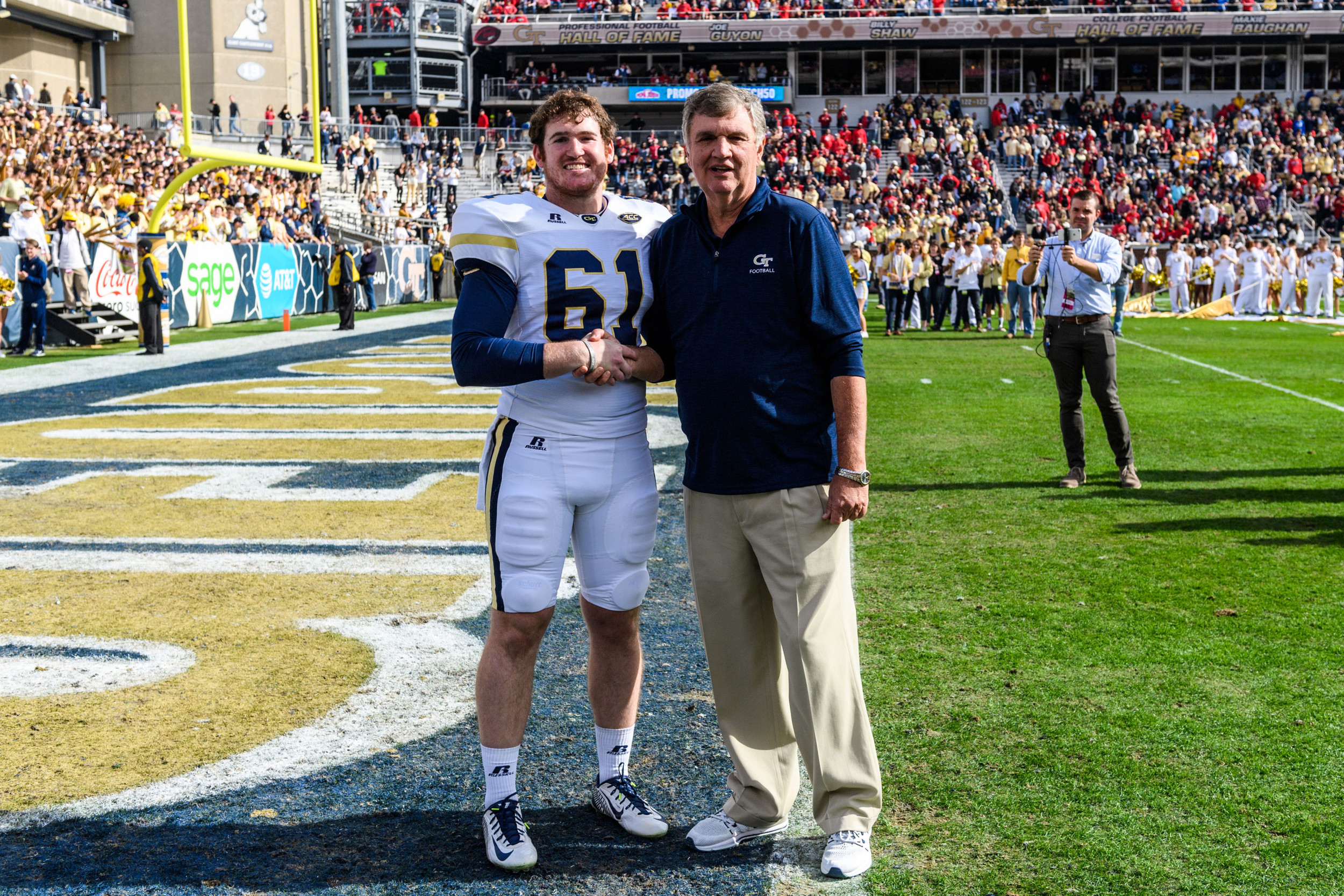 Coach Paul Johnson, Casey Wilson (61)