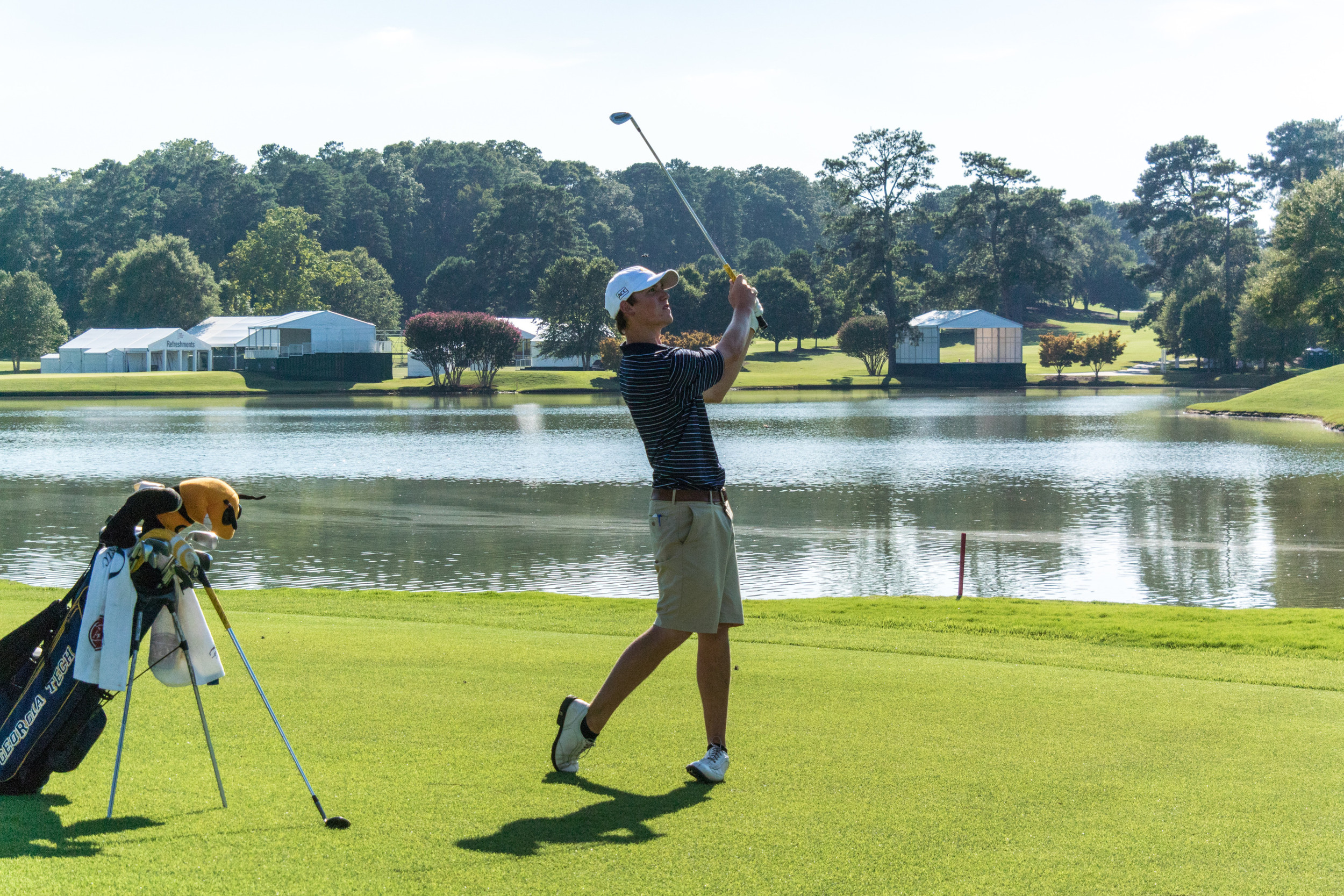 Michael Pisciotta during a team qualifying round at East Lake Golf Club, August 28, 2014