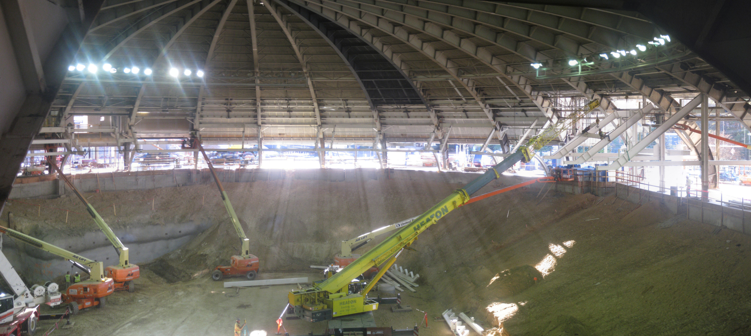 Work continues on the future McCamish Pavilion - 12/19/11