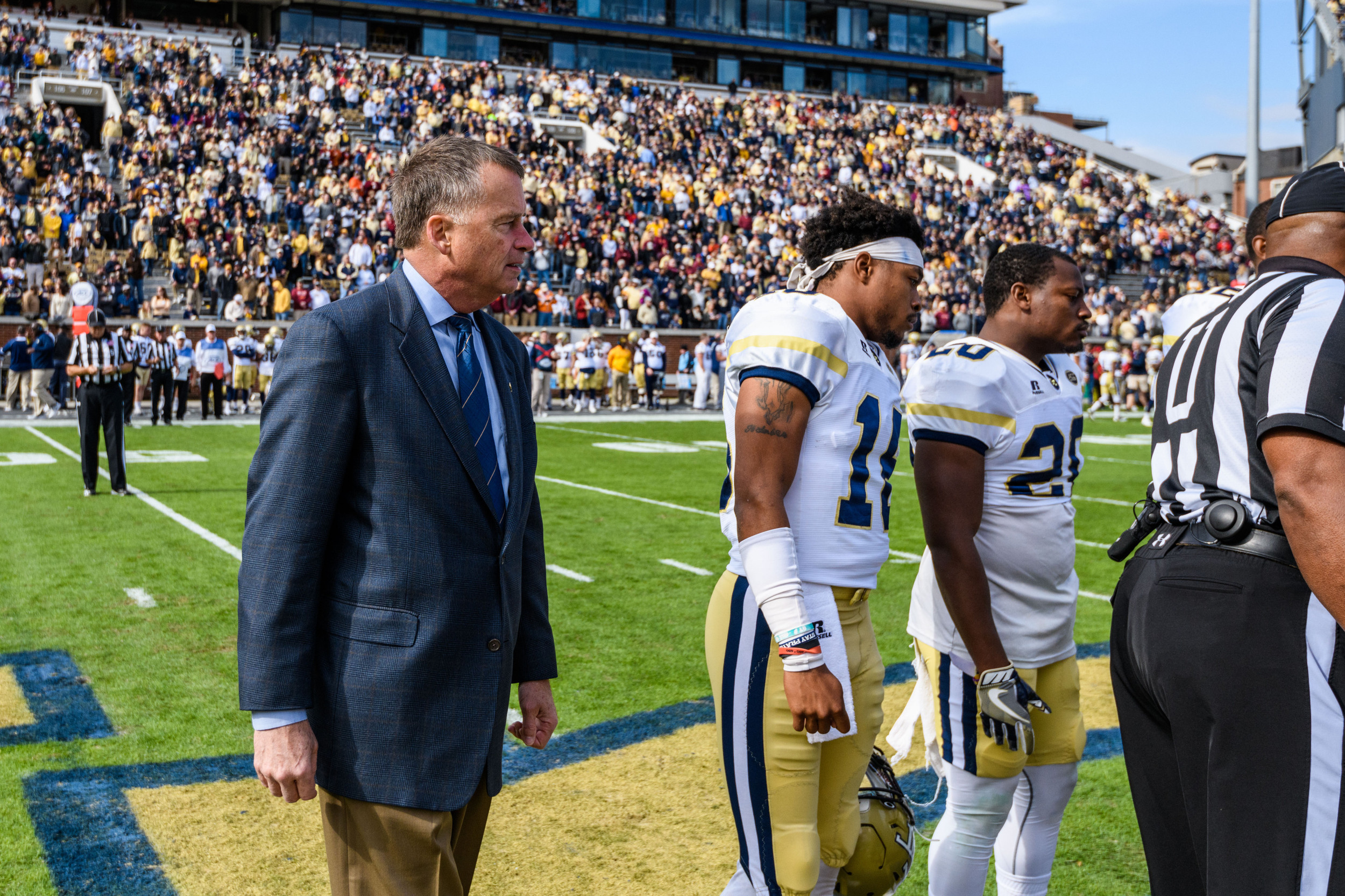 Lawrence Austin (20), TaQuon Marshall (16), Admiral (Ret.) James 