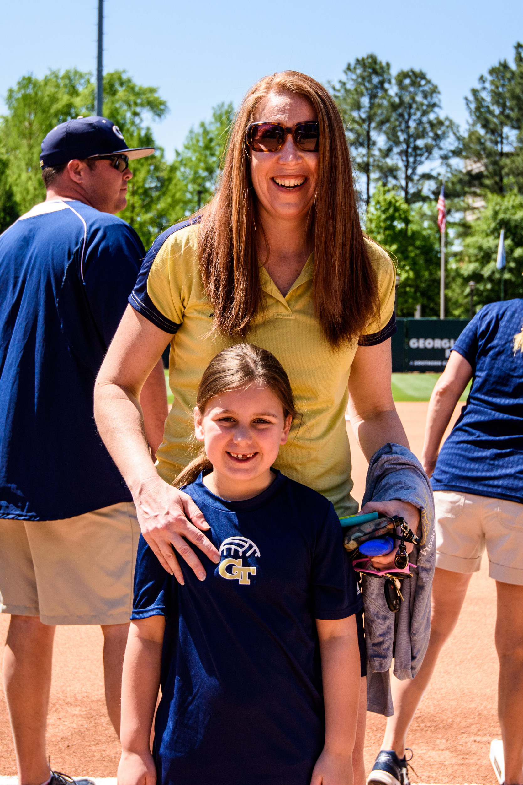 GT Softball Alumni were honored before the game