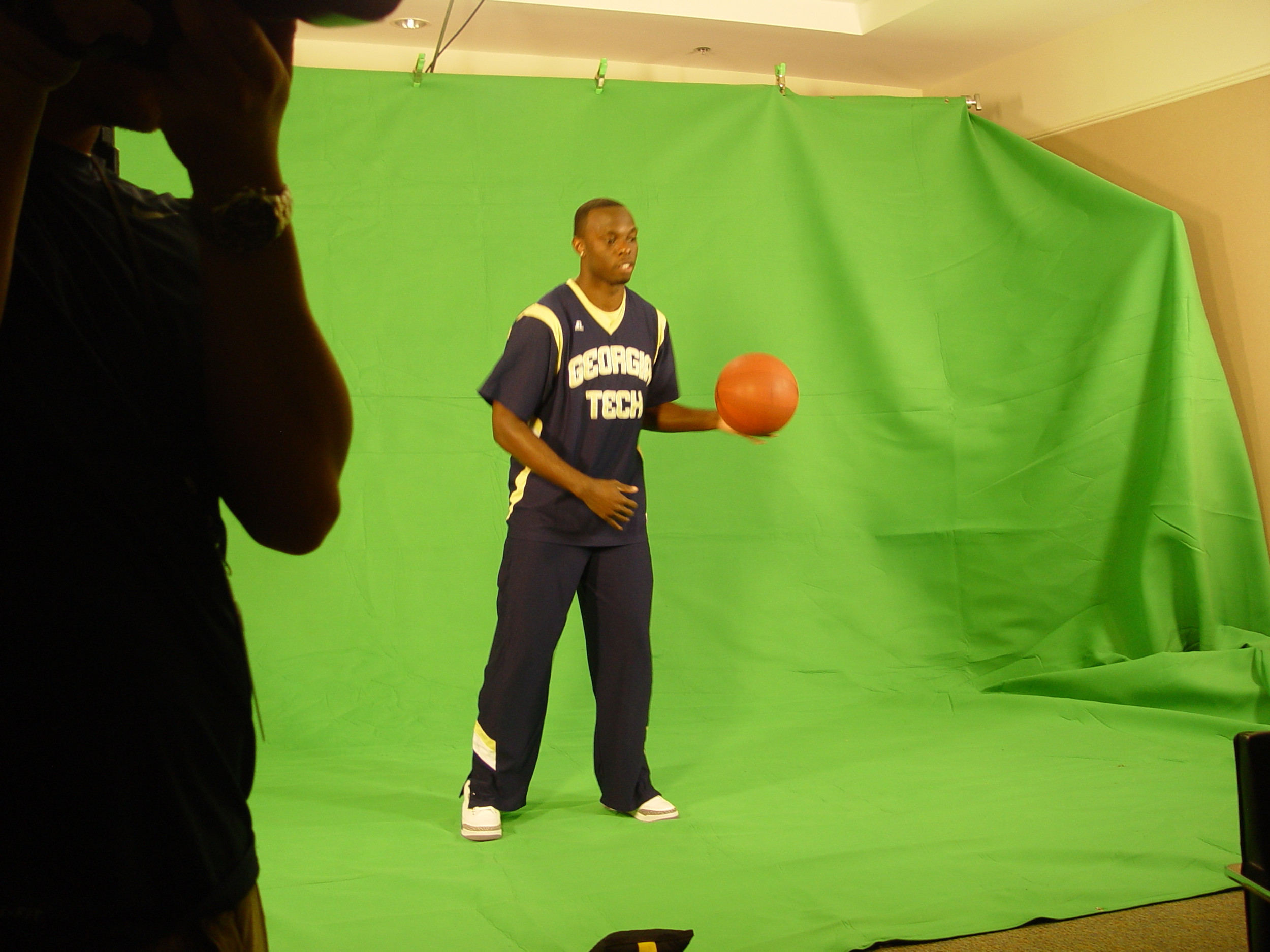 Mfon Udofia and Jason Morris at ESPNU during ACC Operation Basketball, October 19, 2011