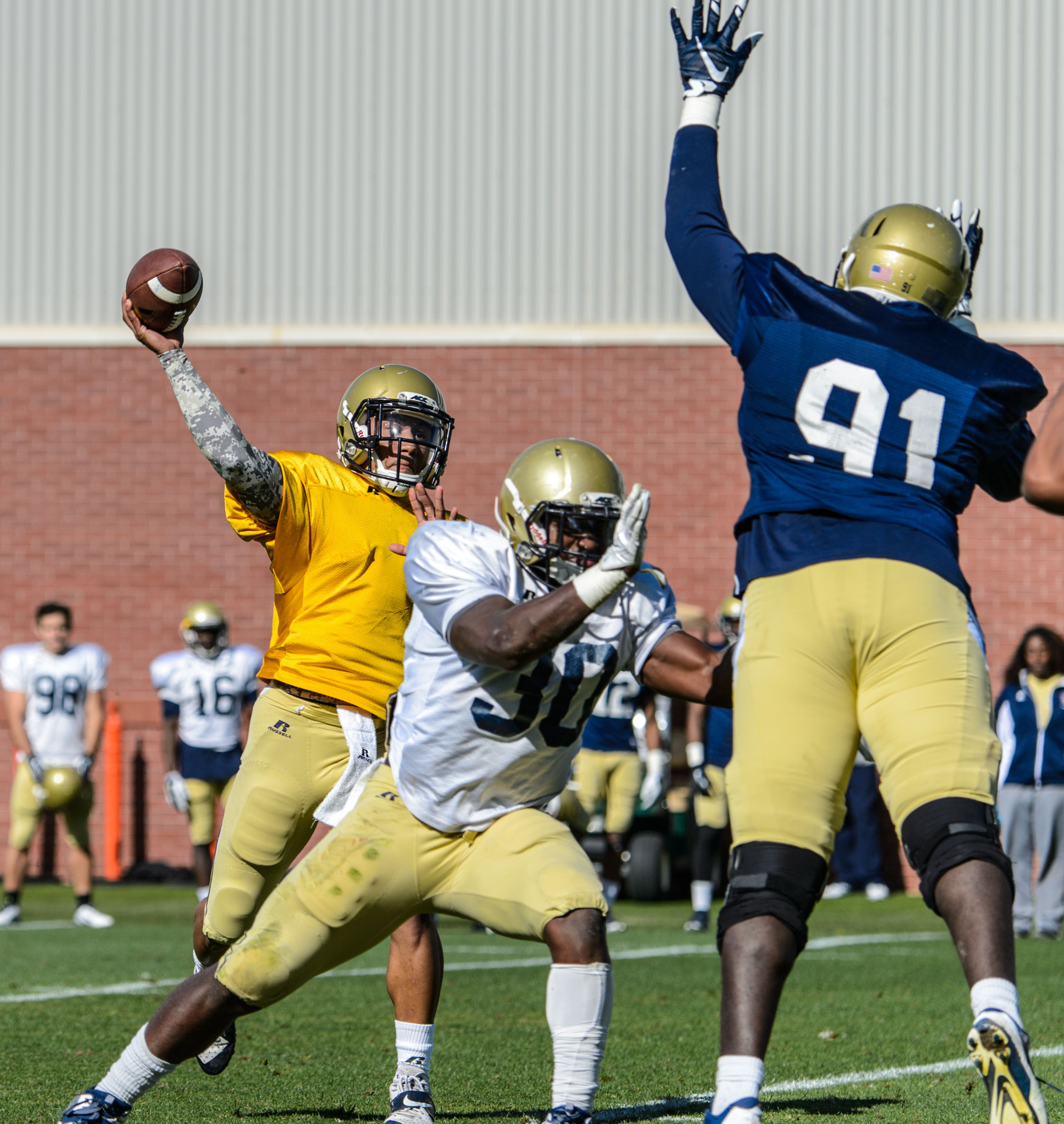 Patrick Gamble (91), C.J. Leggett (30), Justin Thomas (5)