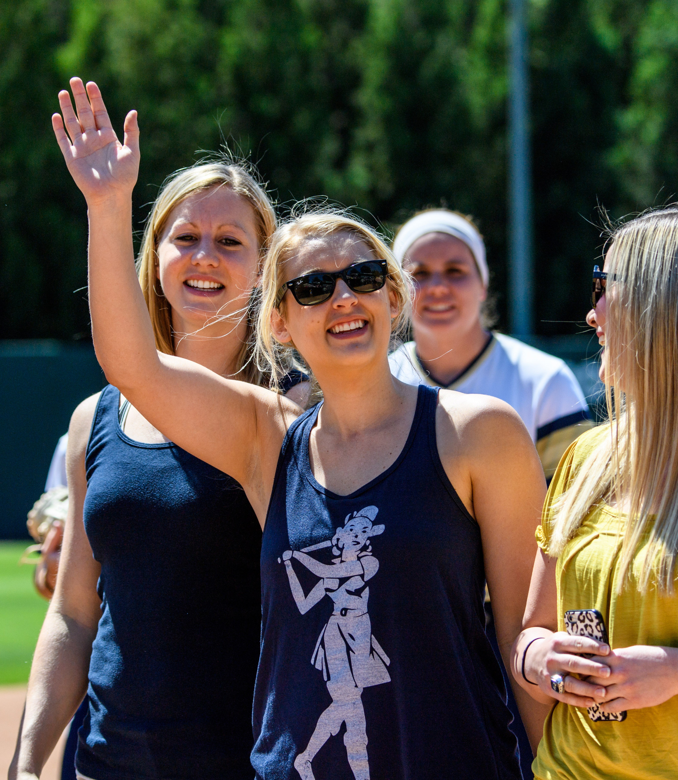 GT Softball Alumni were honored before the game
