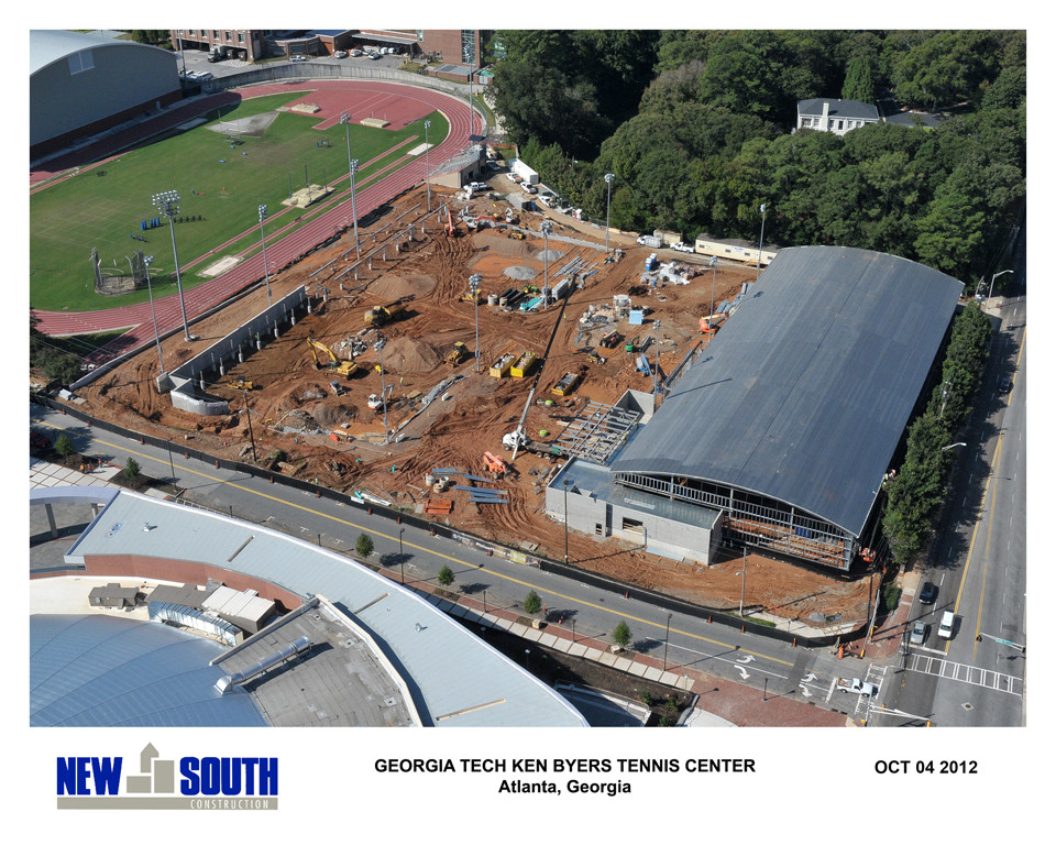 Byers Tennis Complex construction - early October 2012