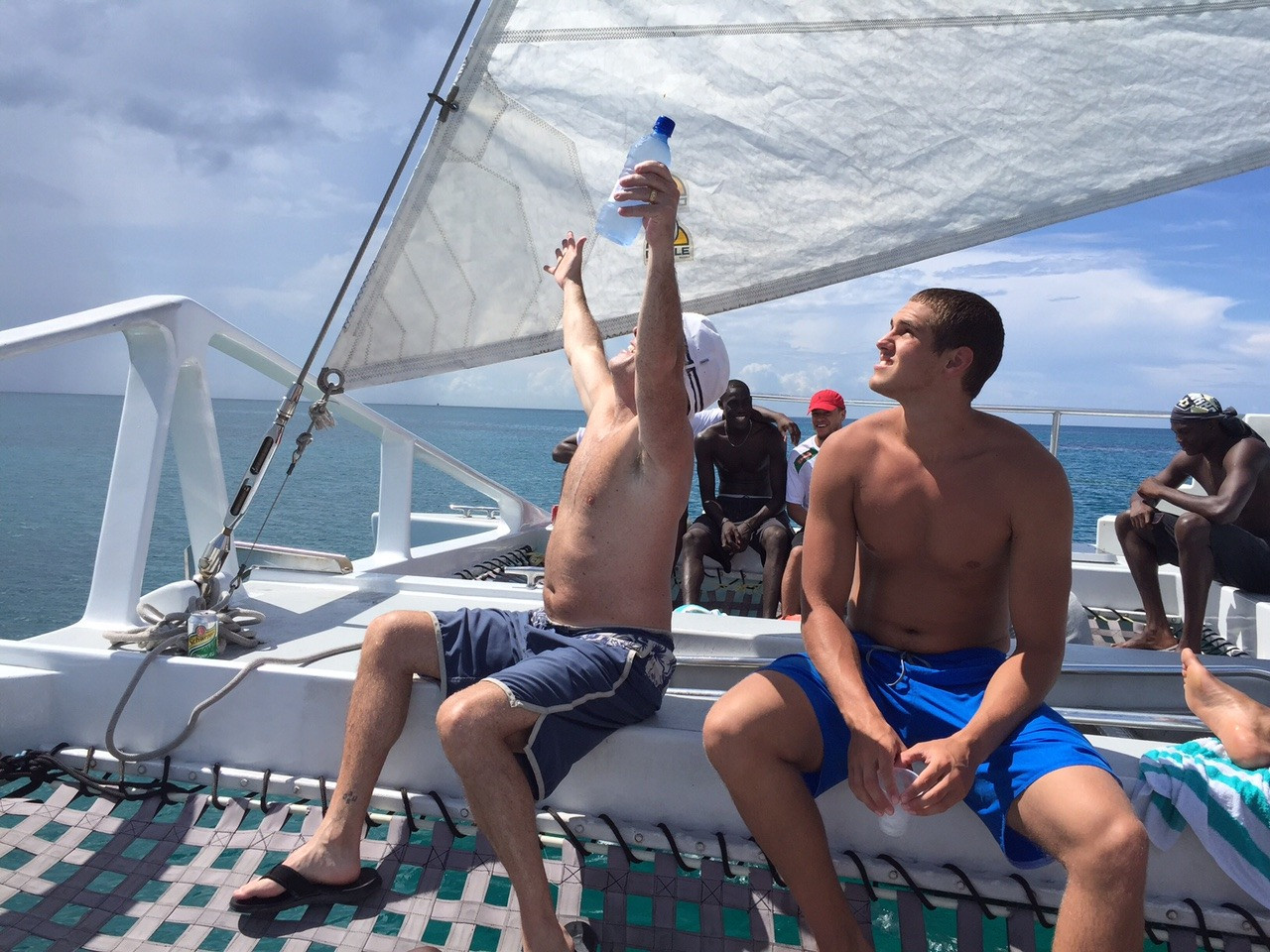 Georgia Tech men's basketball team finished its six-day trip to the Bahamas with a catamaran and snorkeling excursion Monday, August 10, 2015