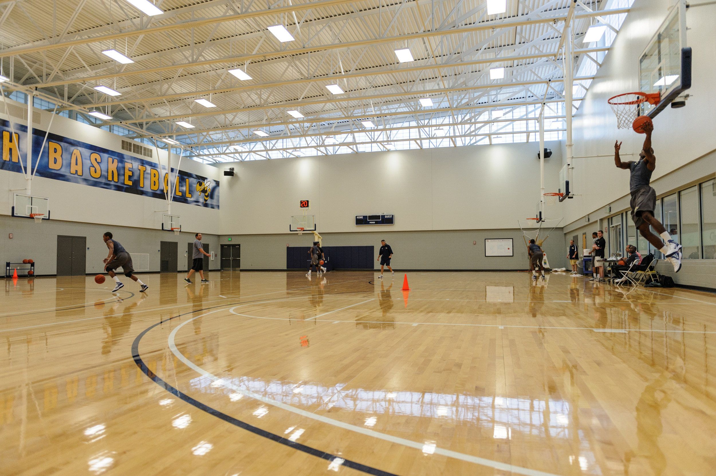 Georgia Tech spring individual instruction and strength training.