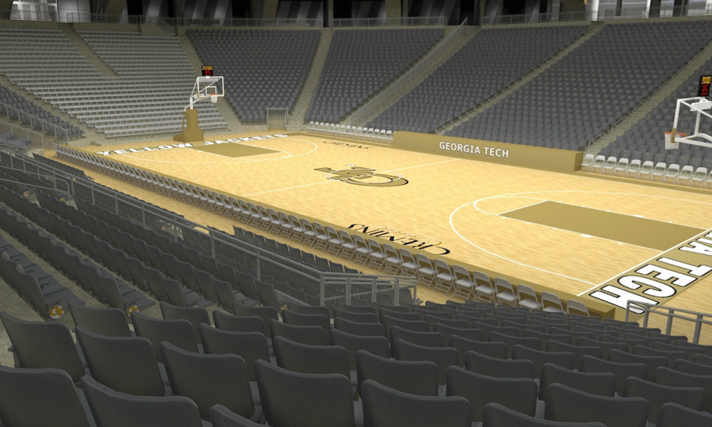 Latest interior renderings of the court in the McCamish Pavilion - 12/19/11