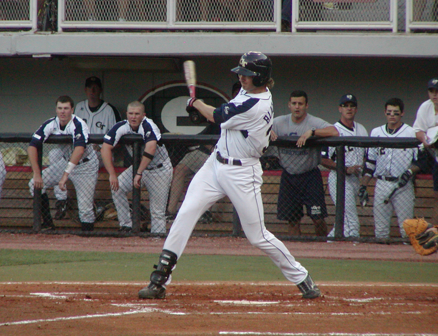 Charlie Blackmon leads off the bottom of the first with a base hit.