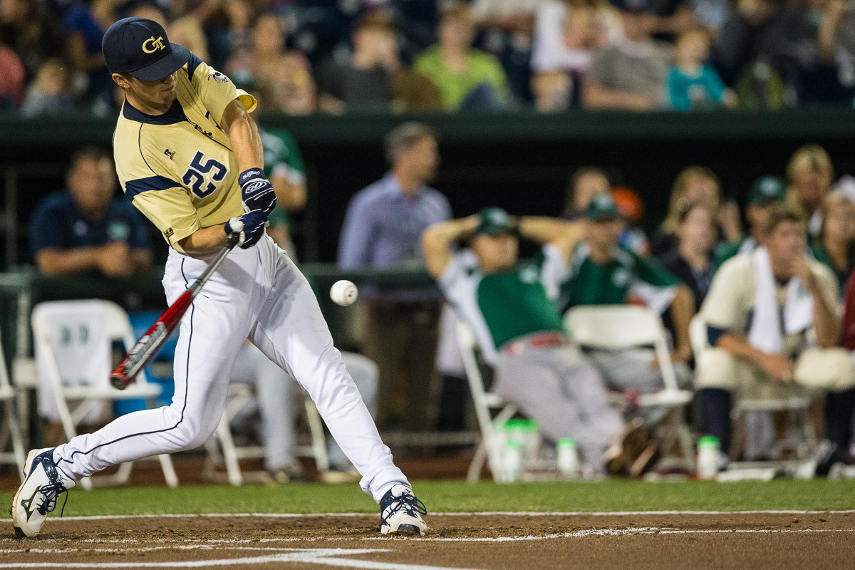 Kel Johnson at 2015 TD Ameritrade College Home Run Derby (Photo by Michael Spomer)