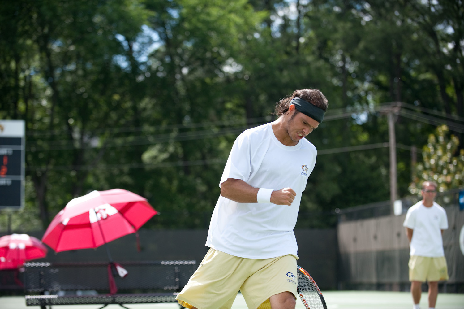 Guillermo Gomez at NCAA second round match vs. Mississippi State