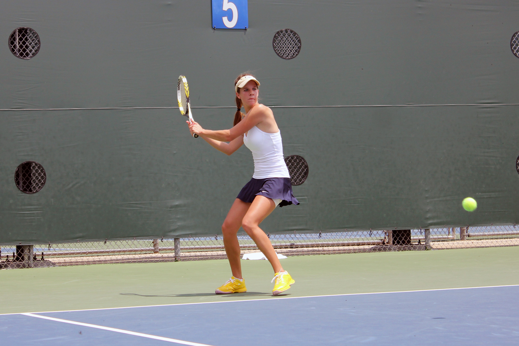 Muriel Wacker against Yale in the first round of the NCAA Tournament.
