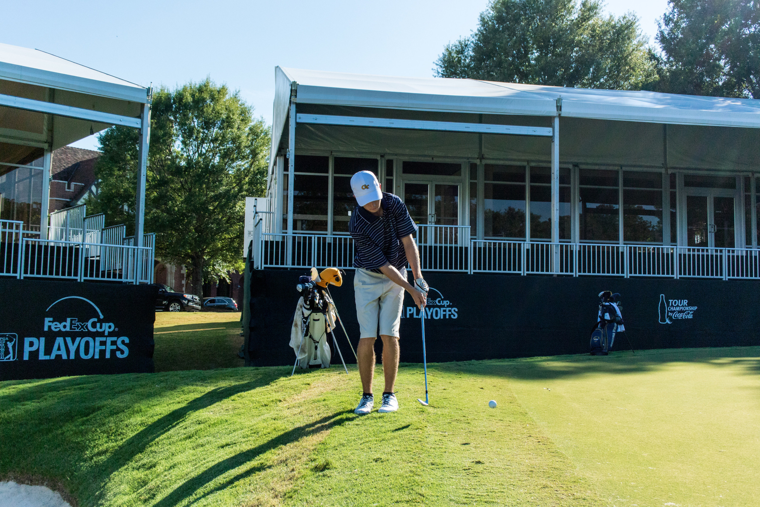 James Clark during a qualifying round at East Lake Golf Club, August 28, 2014