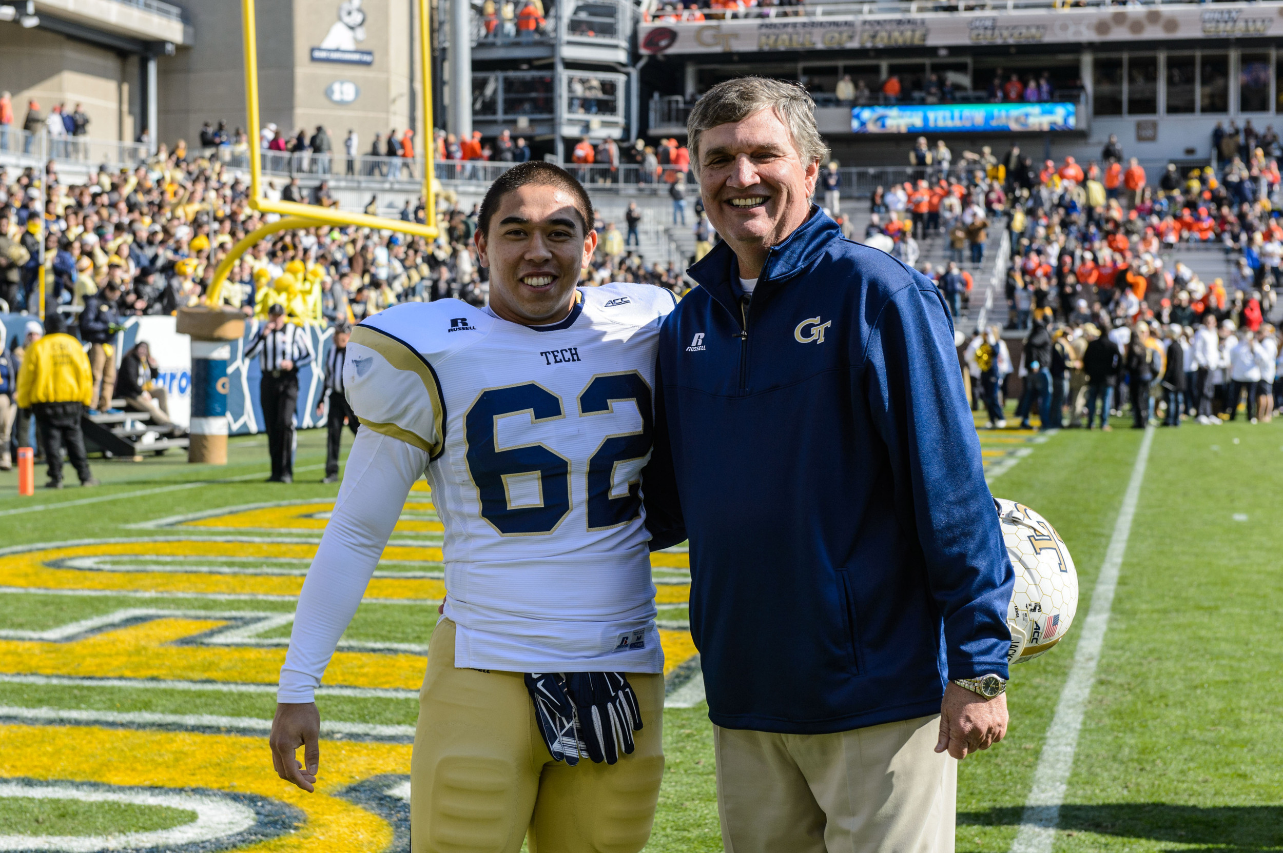 Coach Paul Johnson, Joshua Rogers (62)