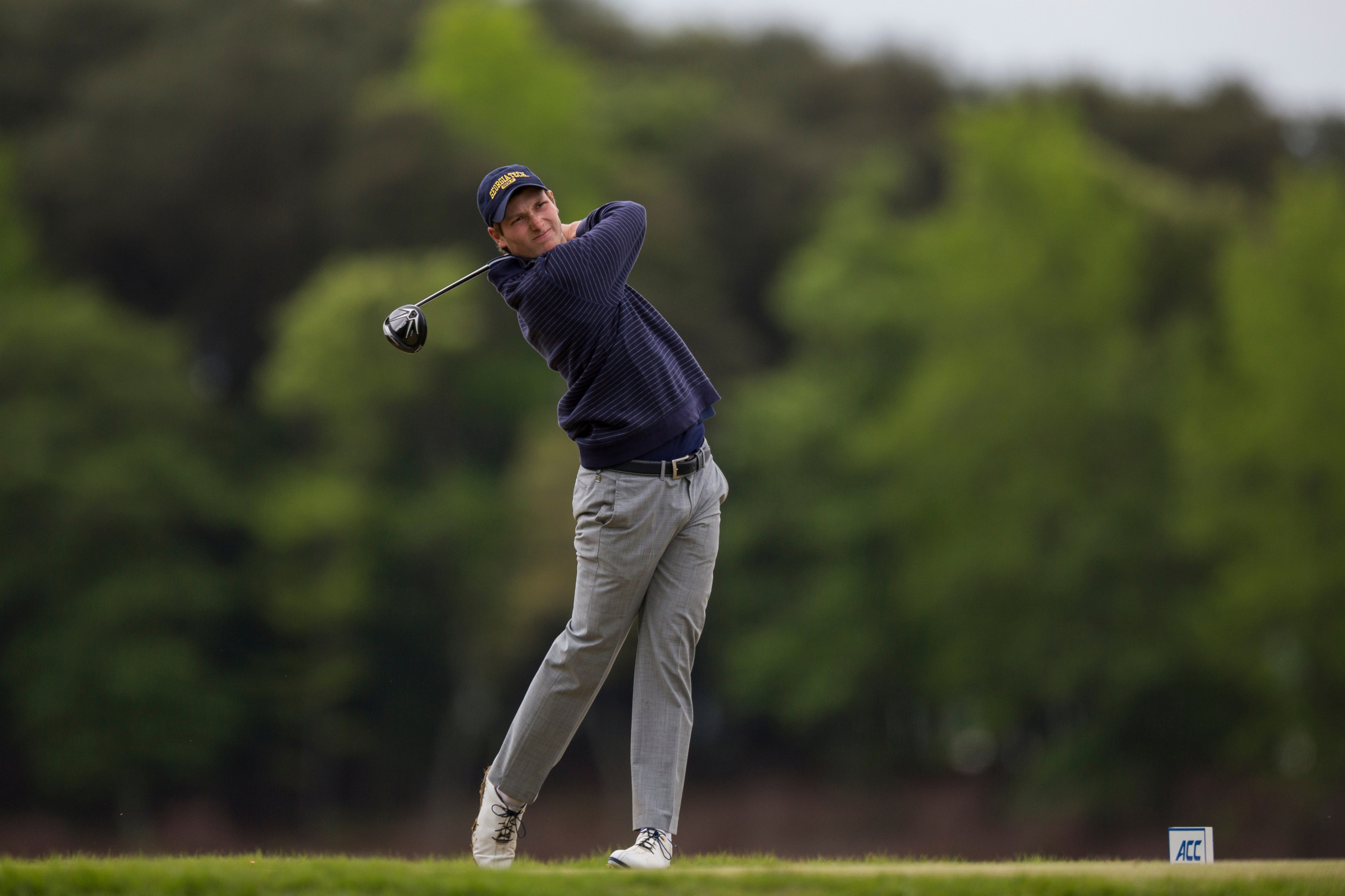 Vincent Whaley during the final round of the ACC Golf Championship, April 26, 2015, Old North State Club, New London, N.C.