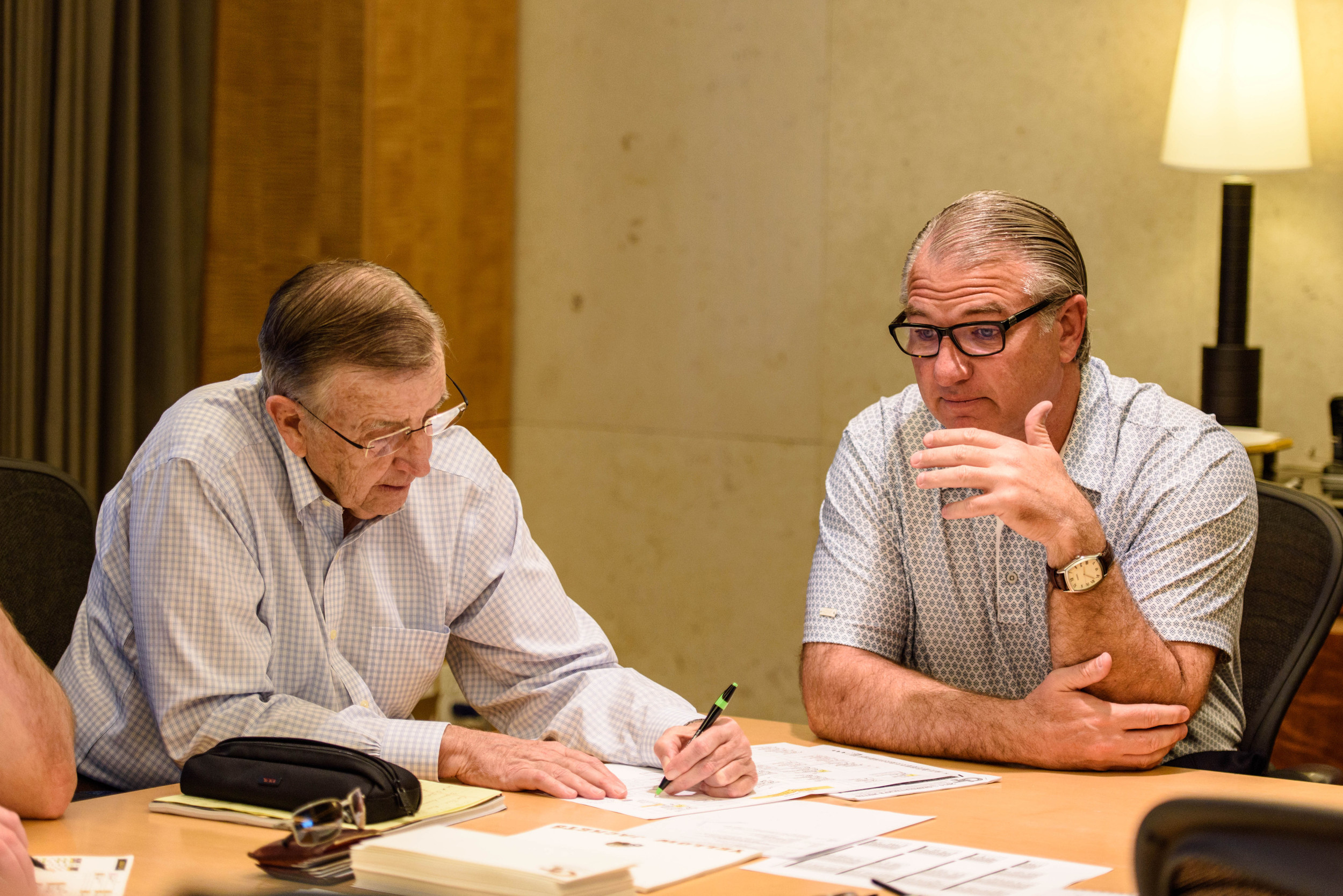 Defensive Coordinator Ted Roof talks with Brent Musberger and the rest of the ESPN/ESPN Radio crew